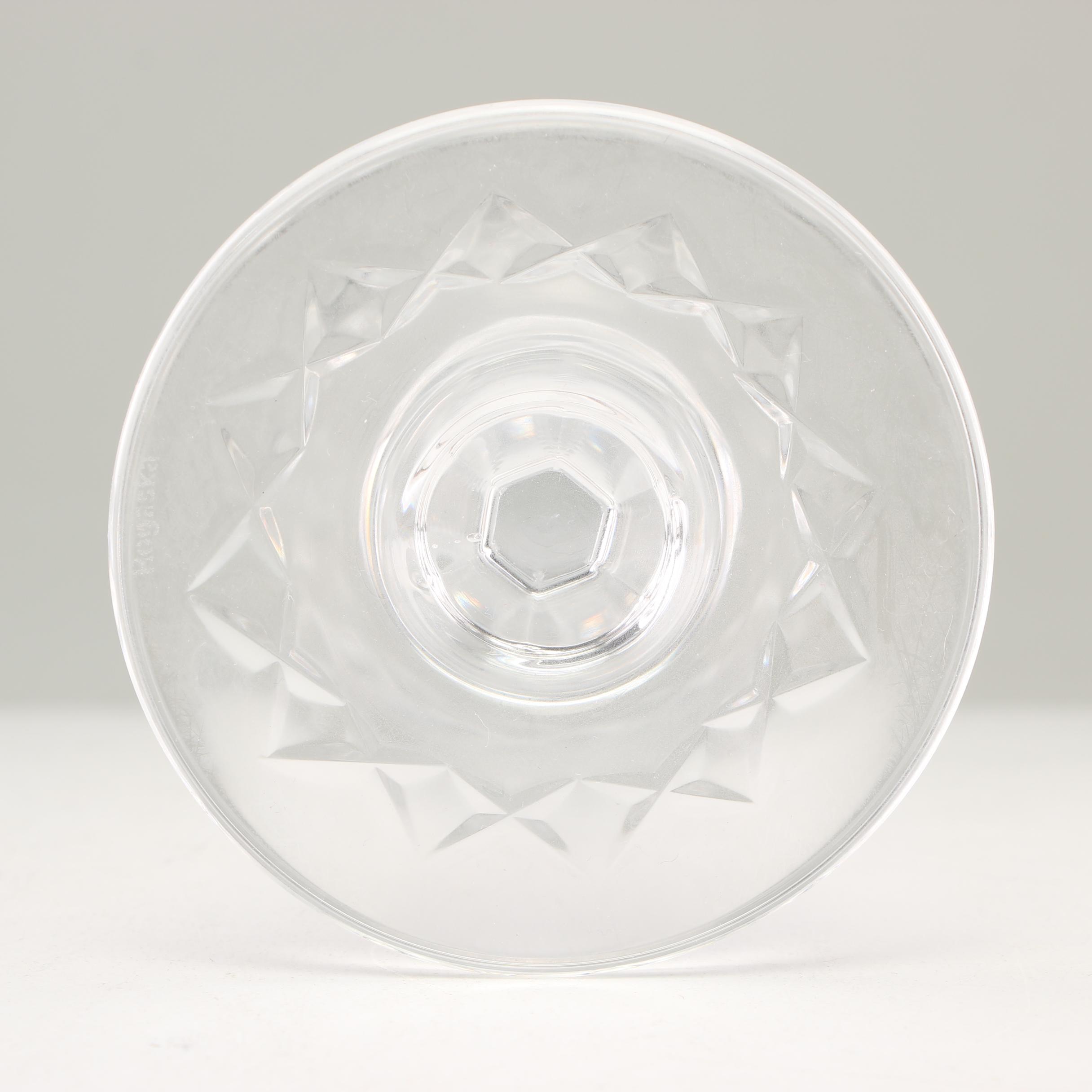 Rogaska Crystal "Gallia" White Wine Glasses, Set of 7