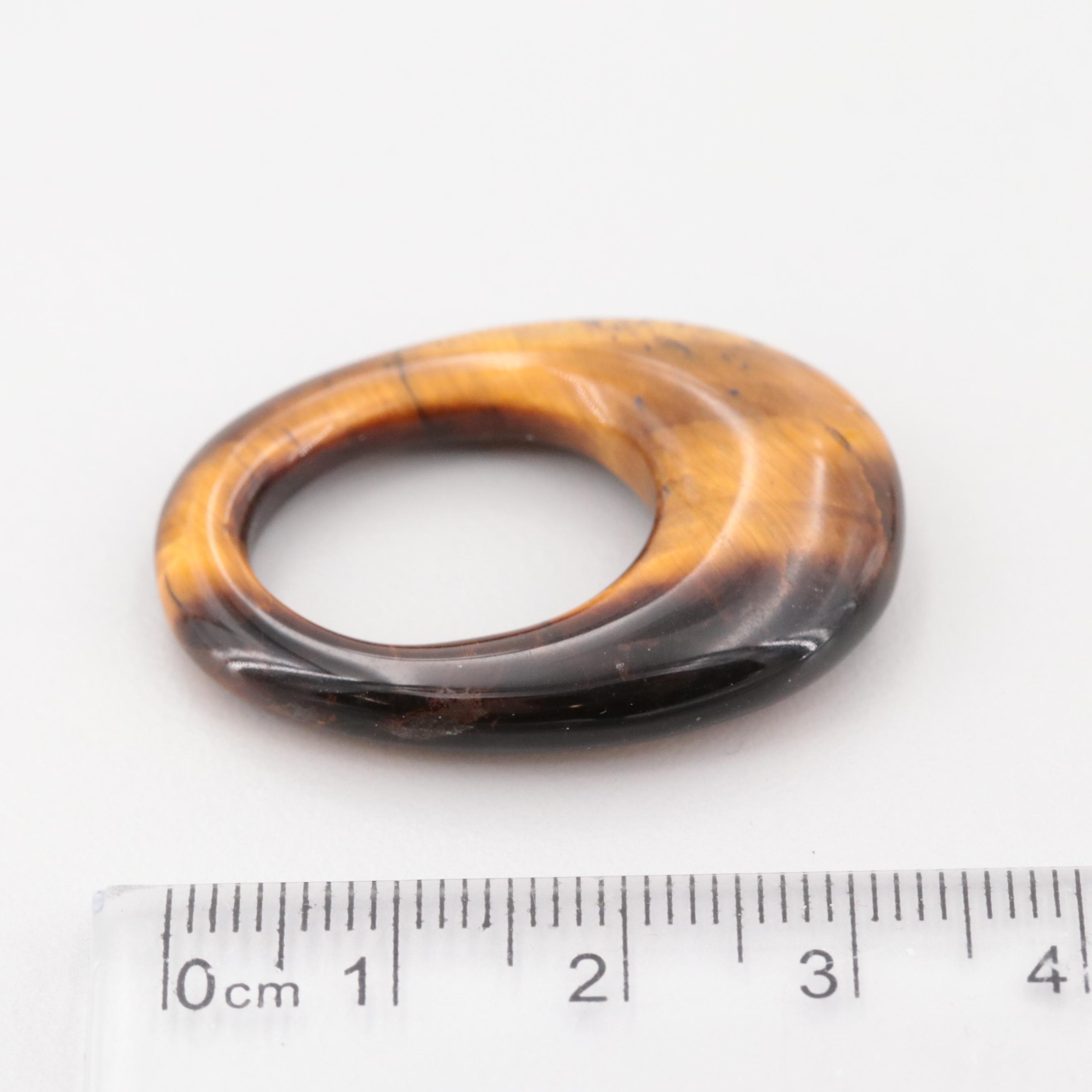 117.93 CTW Tiger's Eye Earring Jackets