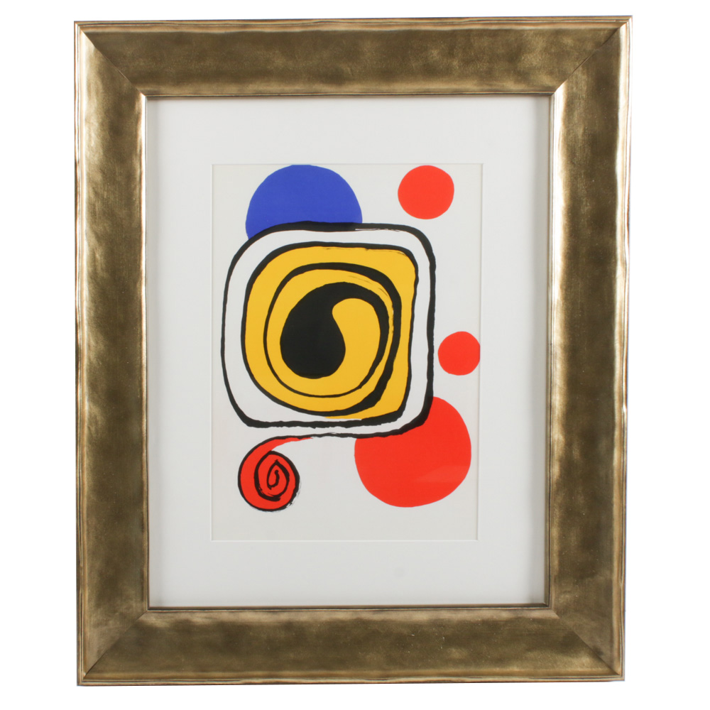 Alexander Calder Color Lithograph for "Derriere le Miroir"