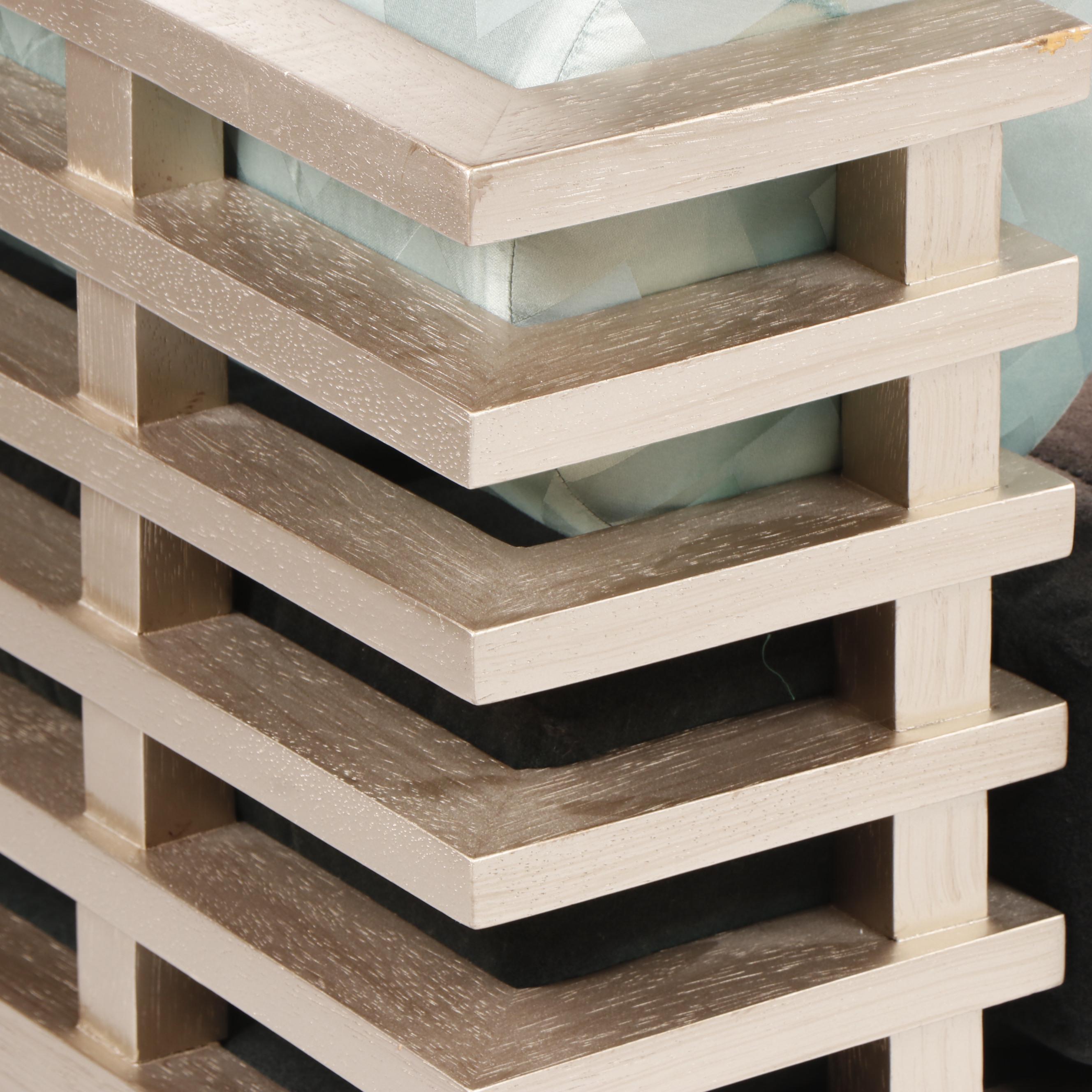 Adriana Hoyos "Chocolate" Modern Style Day Bed with Velveteen Upholstery