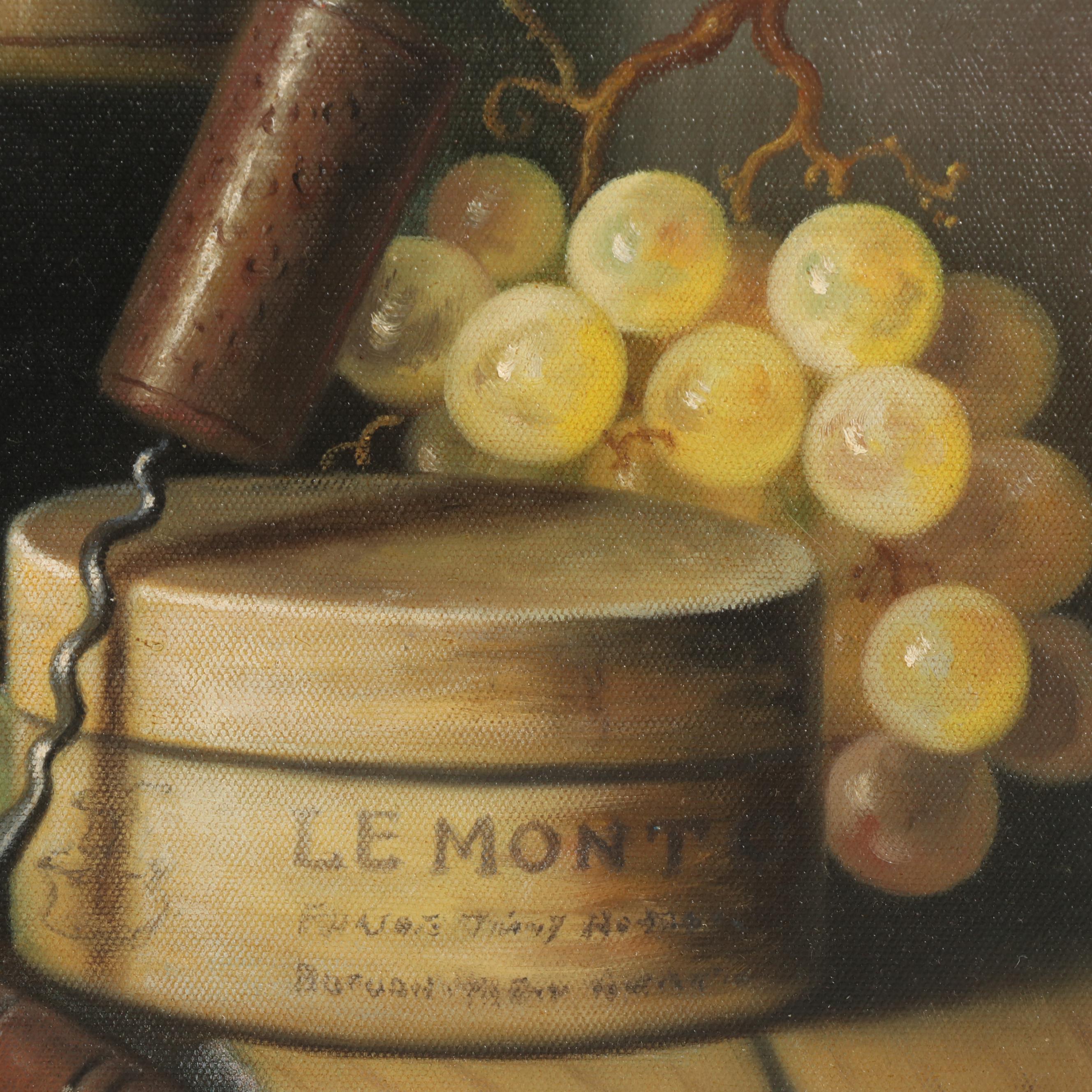 Late 20th Century Still Life Oil Painting