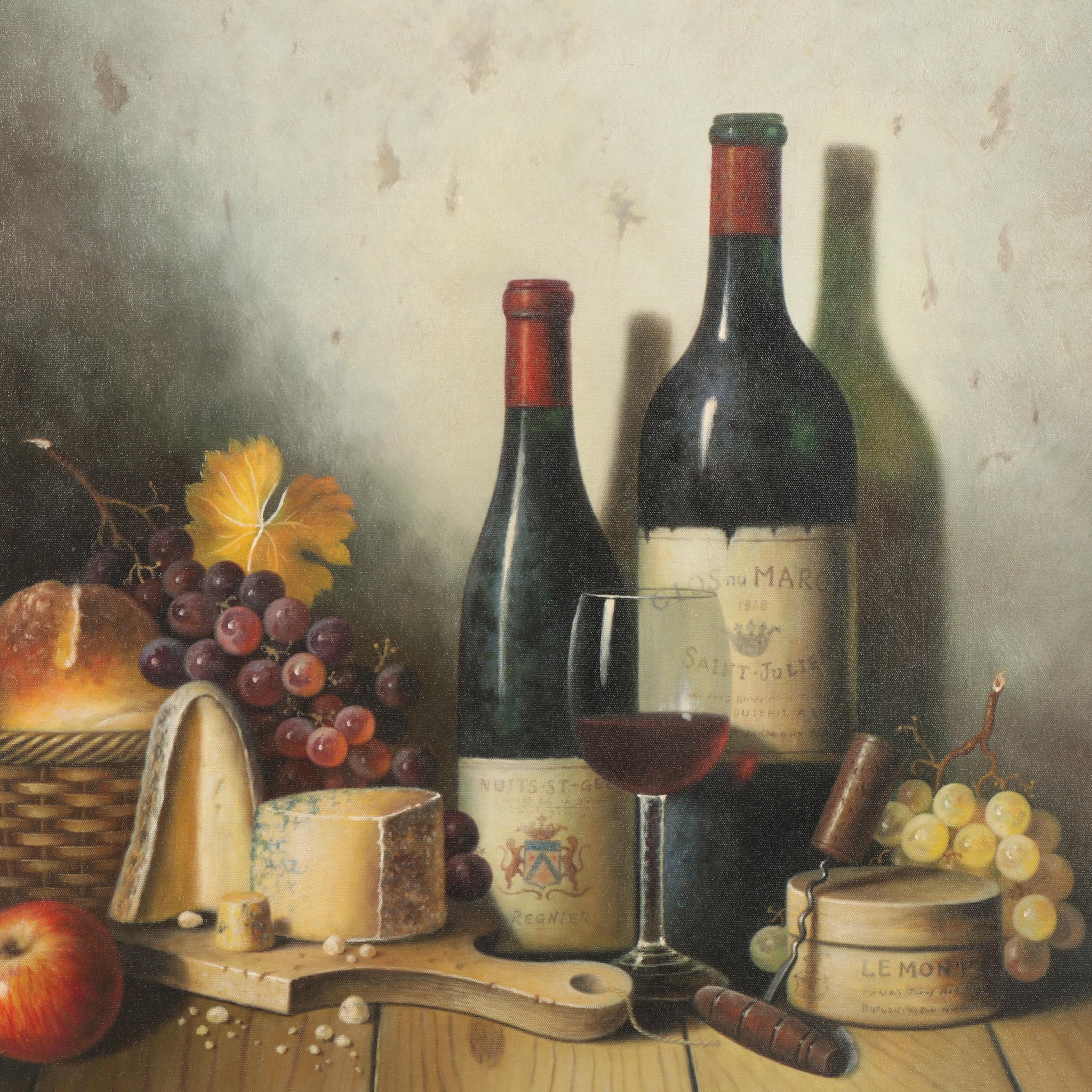 Late 20th Century Still Life Oil Painting