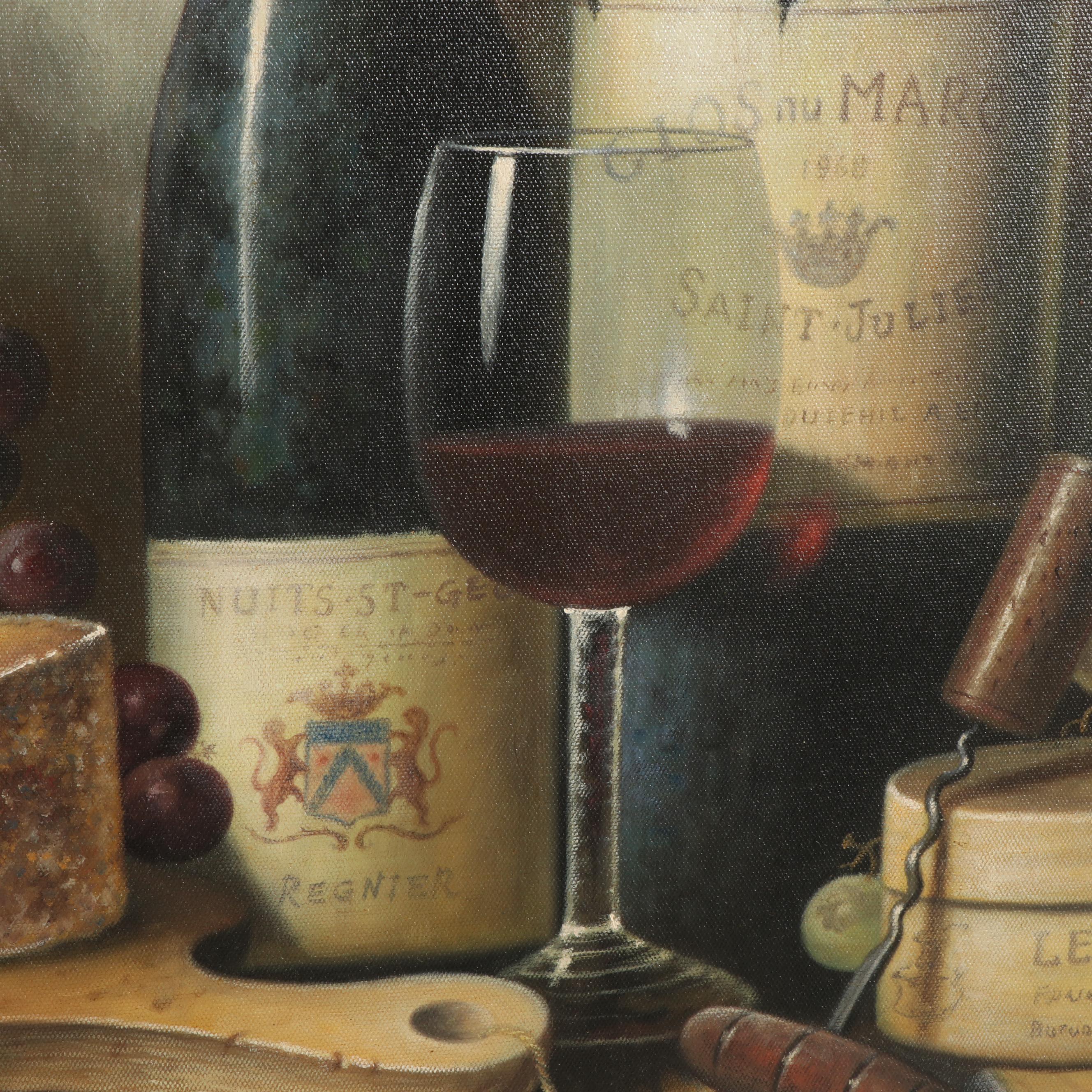 Late 20th Century Still Life Oil Painting