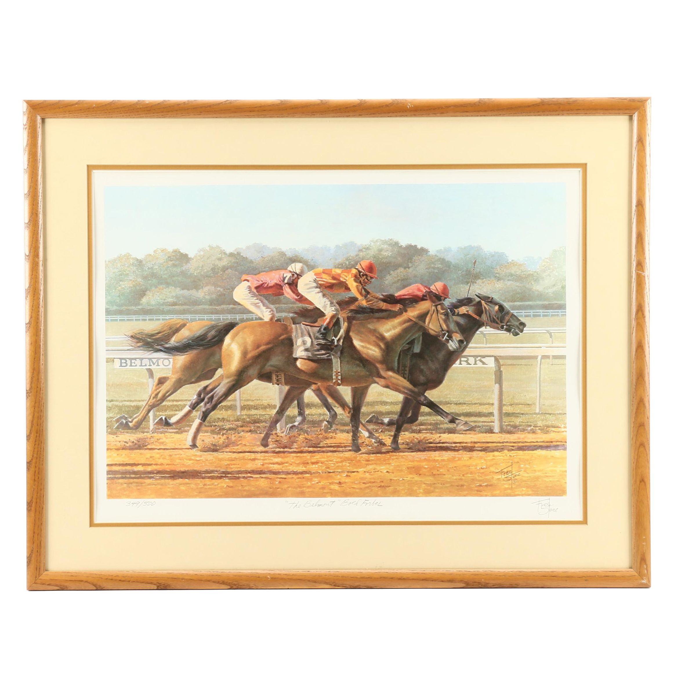 Fred Stone Offset Lithograph "The Belmont - Bold Forbes"