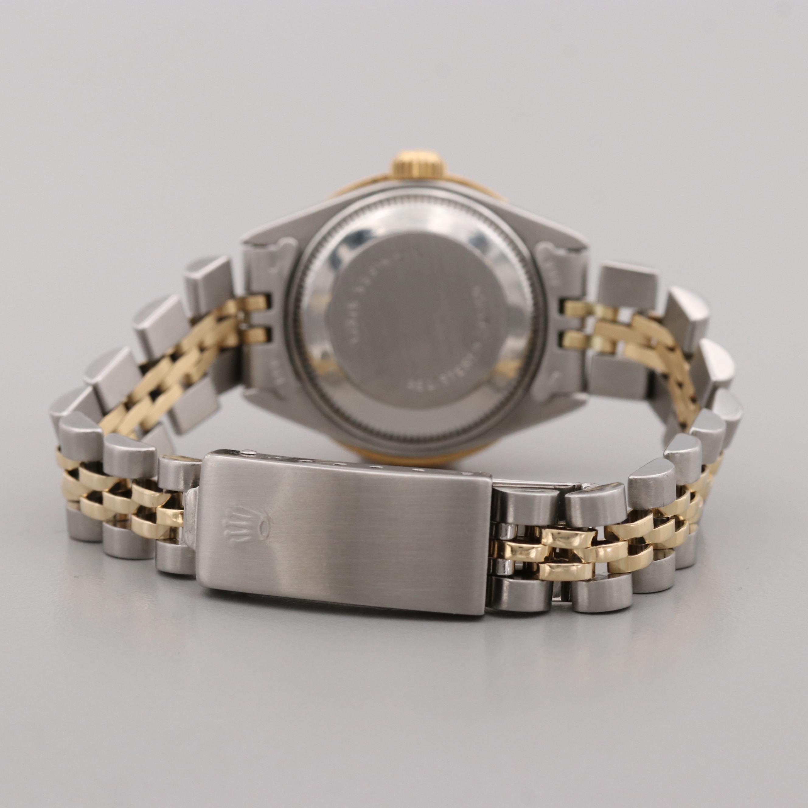 Rolex Datejust Two-Tone Watch With 1.05 CTW Diamond Bezel and Dial, 1981