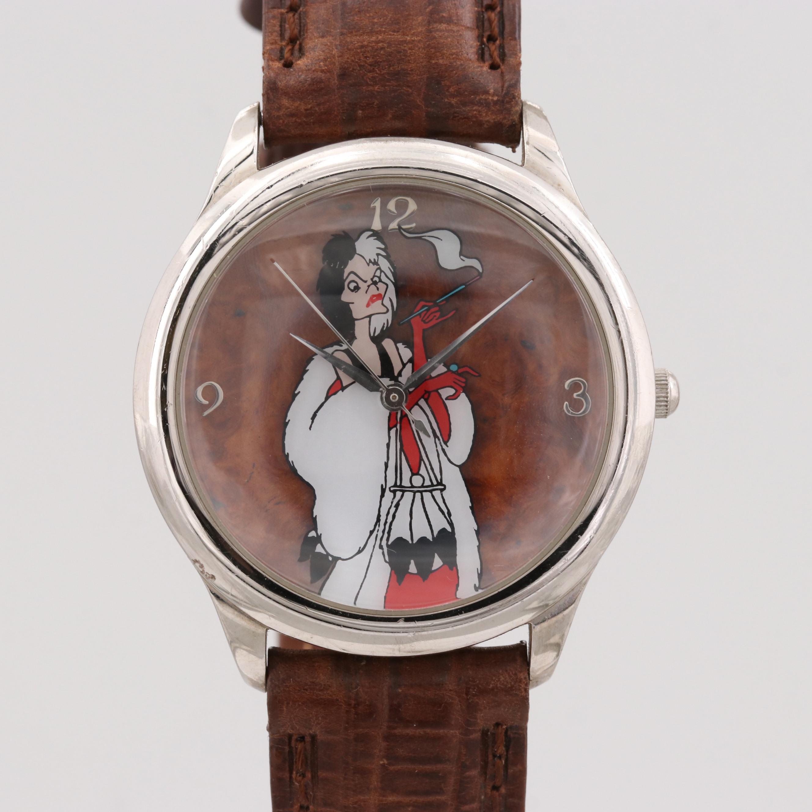 Disney 101 Dalmations Cruella Devil Marc Davis Signature Series Watch