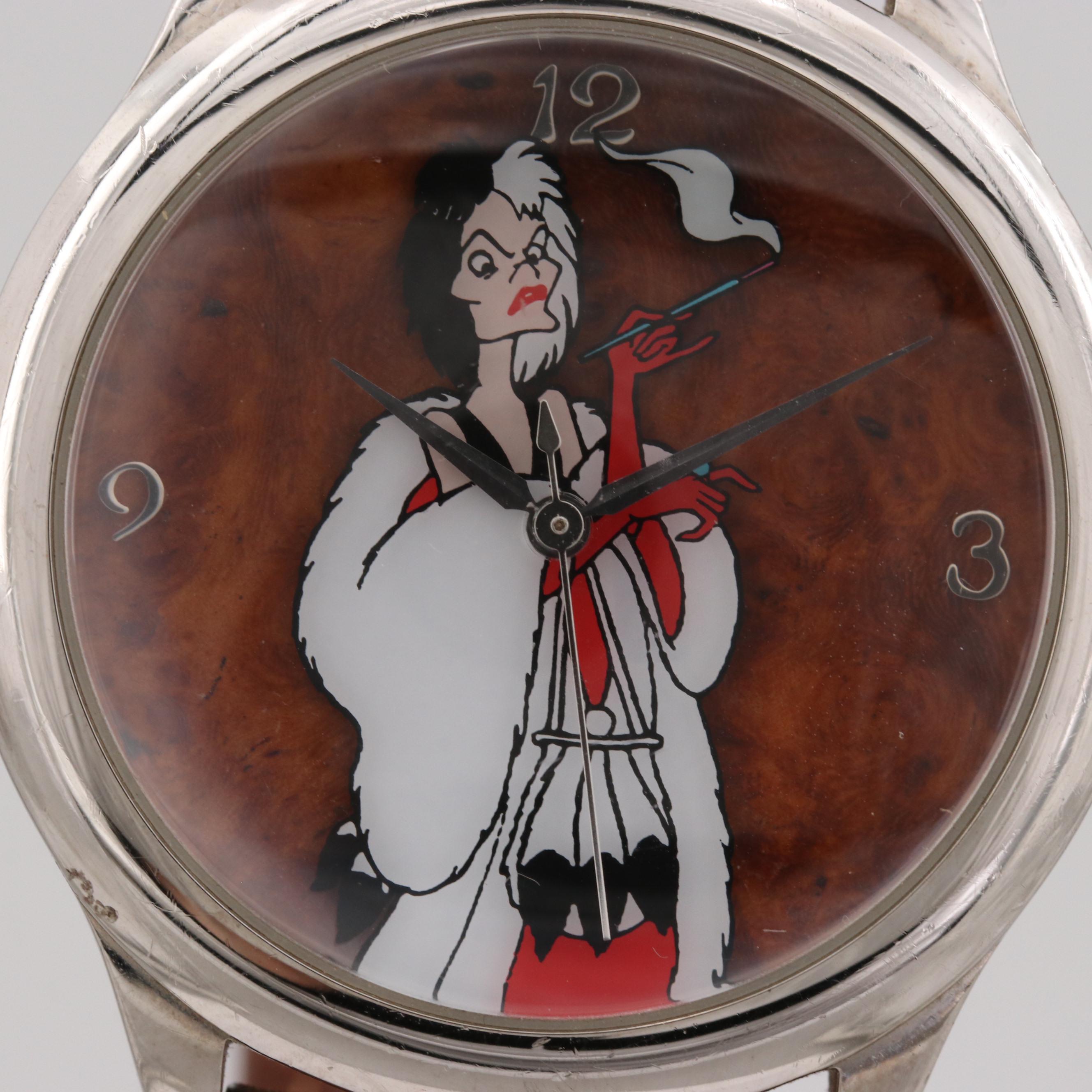 Disney 101 Dalmations Cruella Devil Marc Davis Signature Series Watch