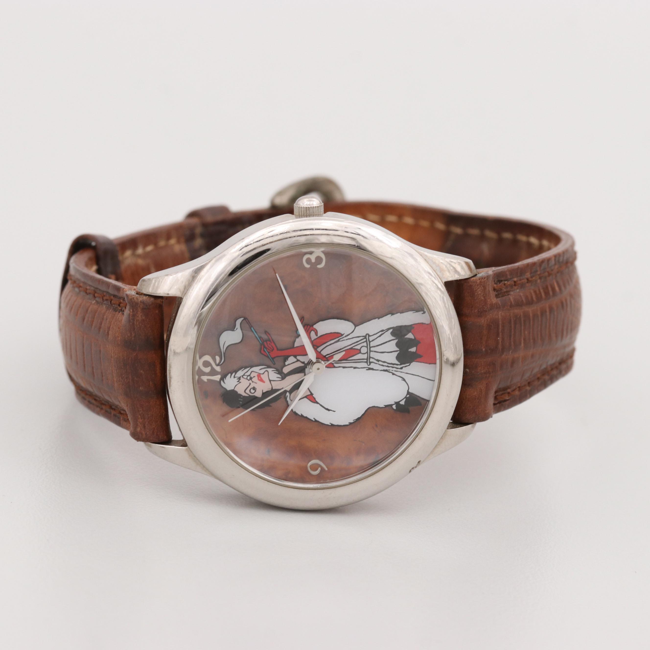 Disney 101 Dalmations Cruella Devil Marc Davis Signature Series Watch