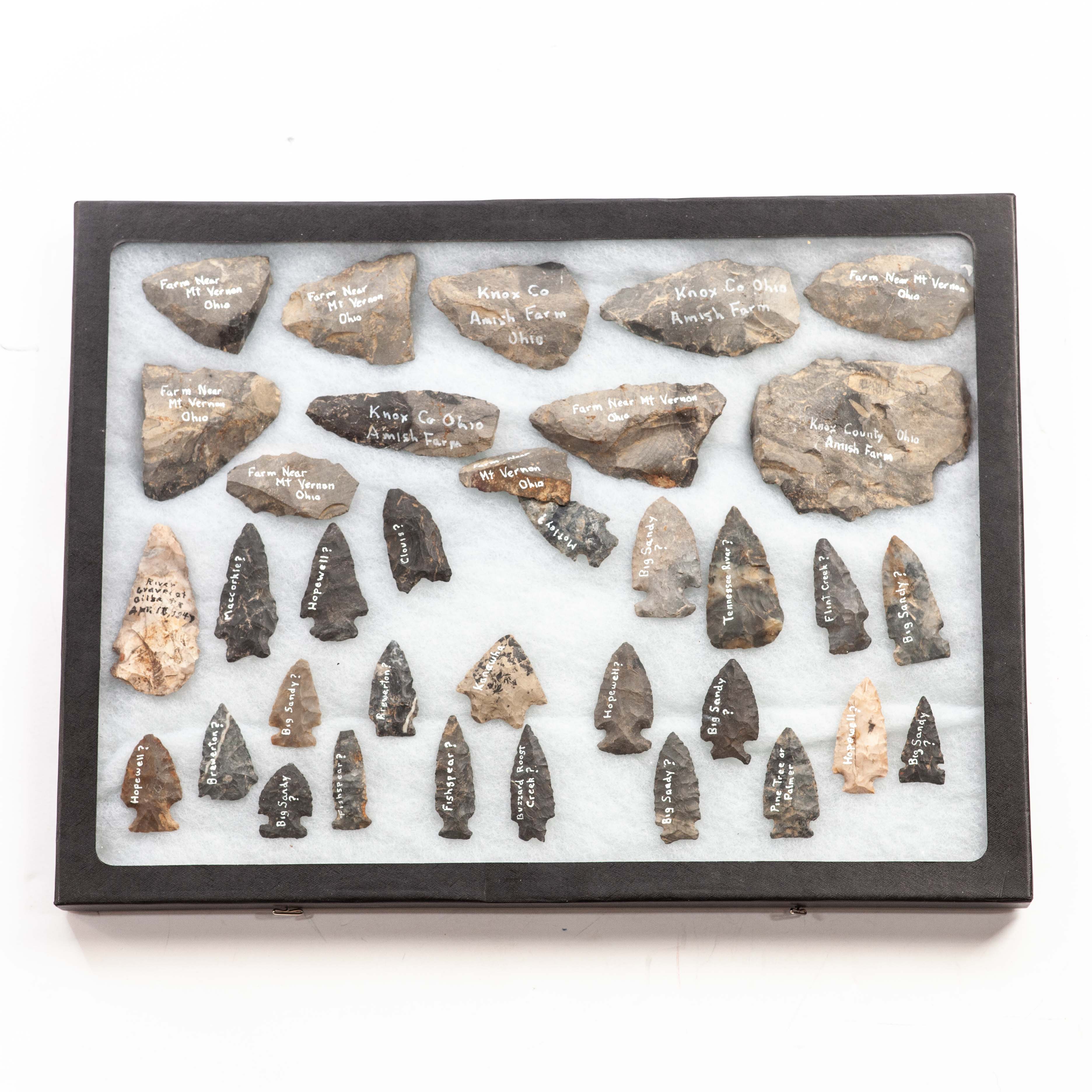 Native American projectile Points and Bifacial Tools