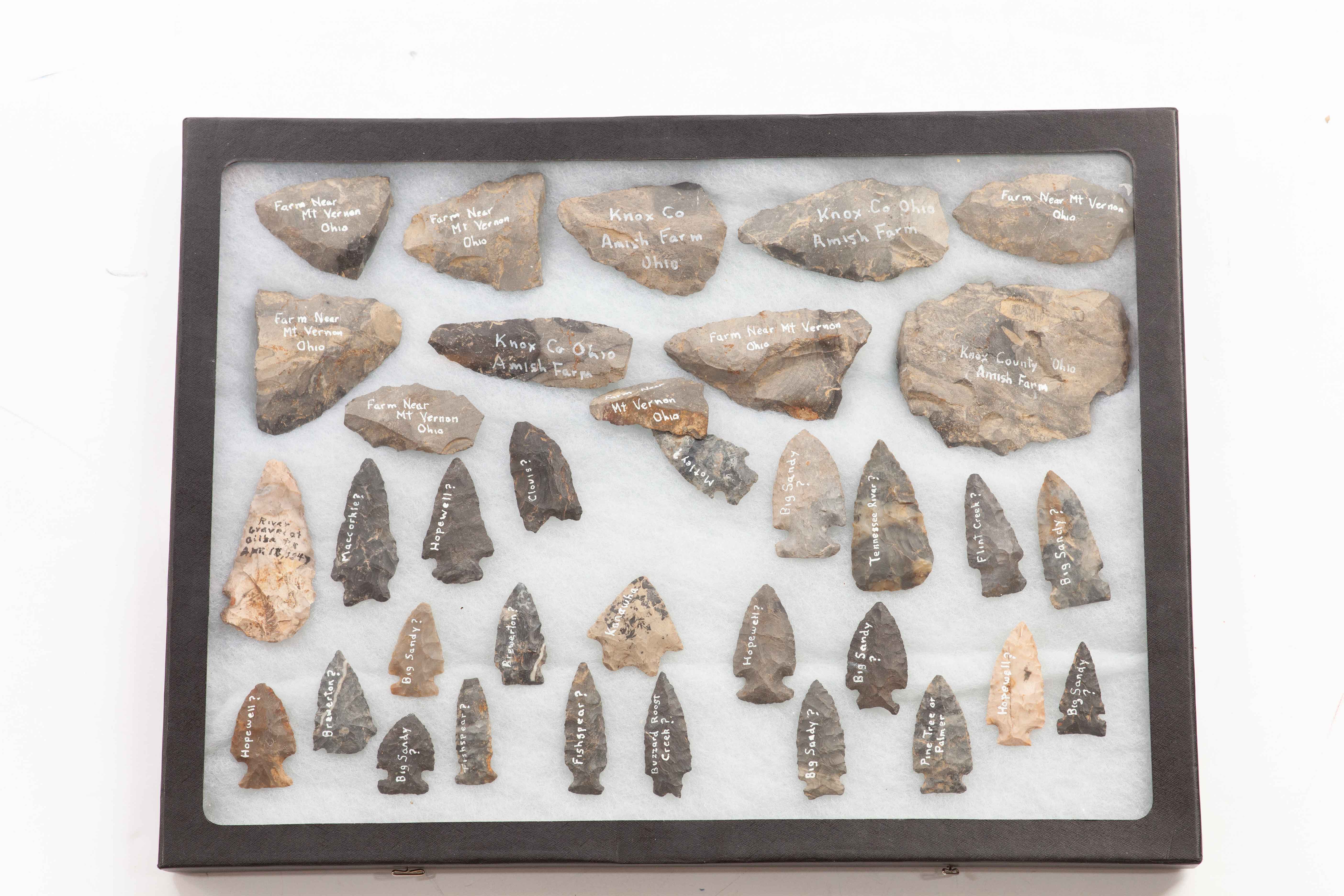 Native American projectile Points and Bifacial Tools
