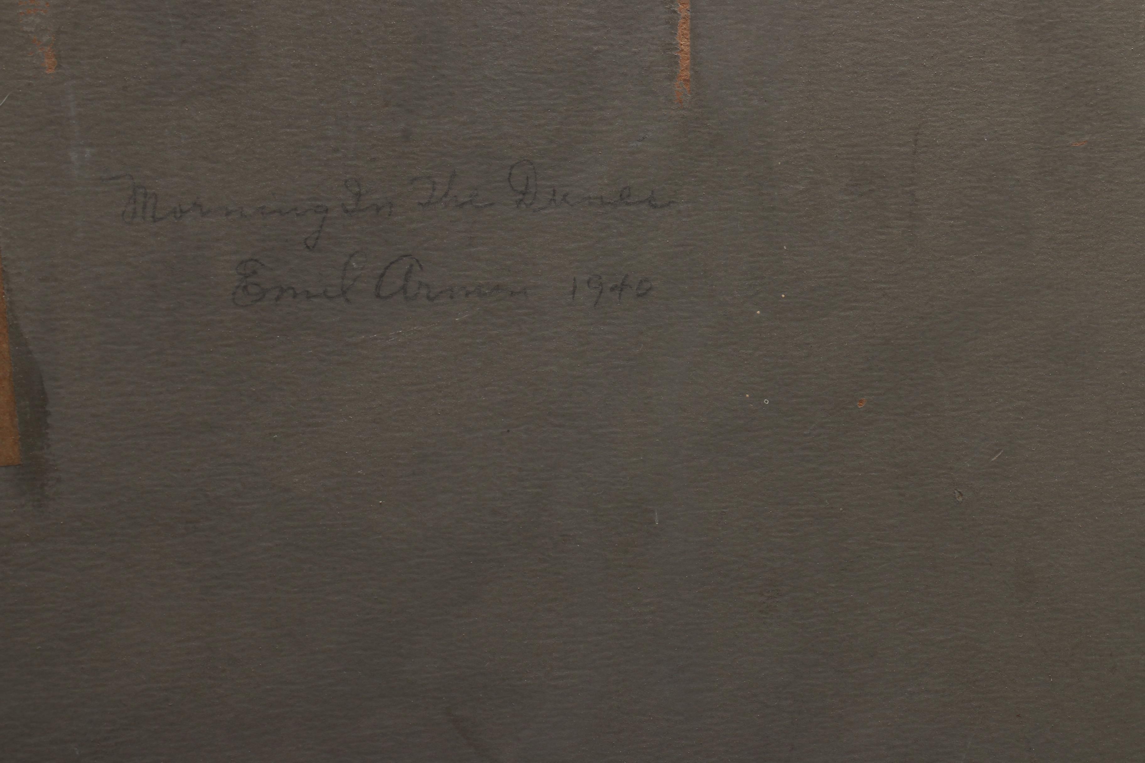 Emil Armin Oil Painting "Morning in the Dunes"