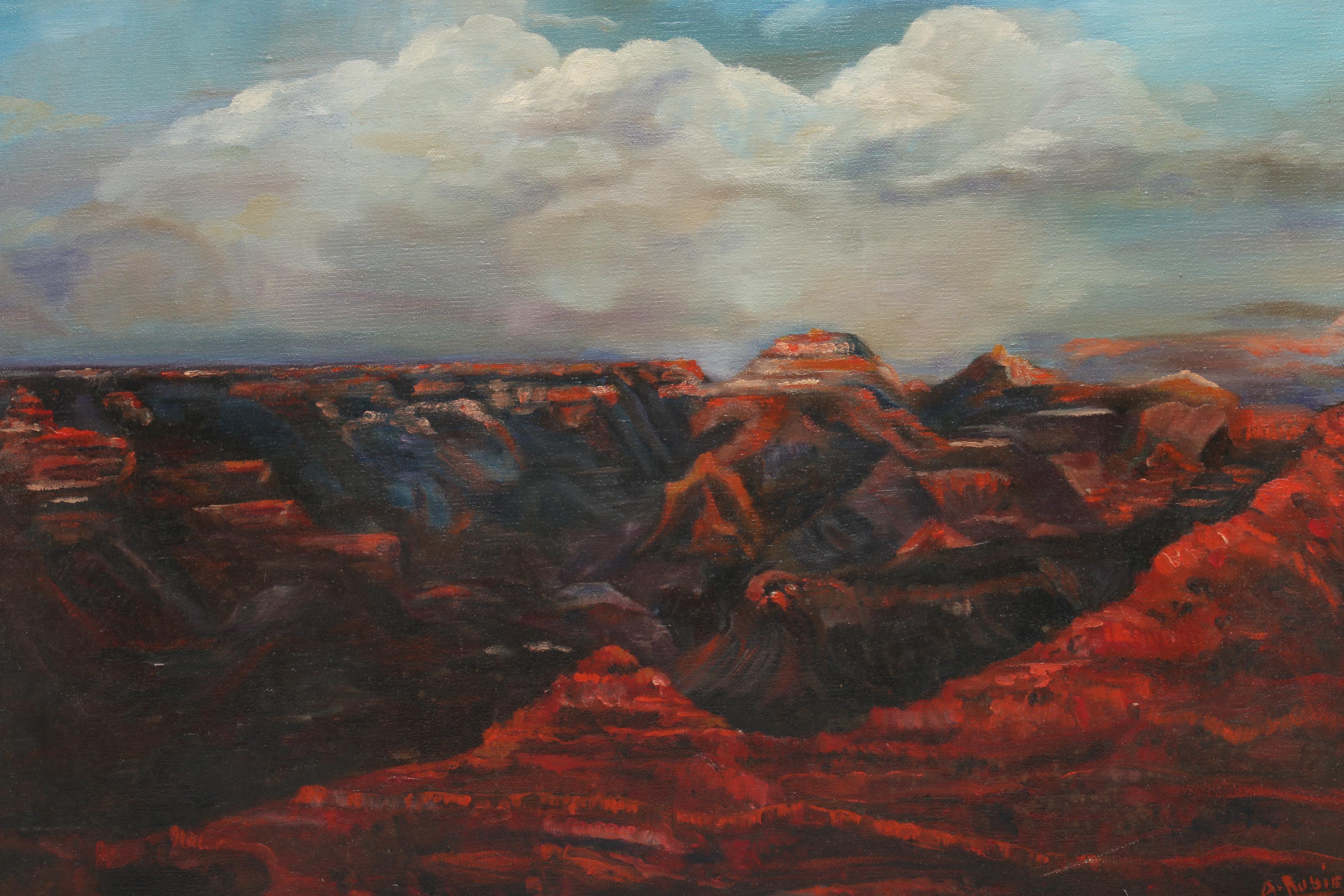 A. Rubie Landscape Oil Painting of Grand Canyon