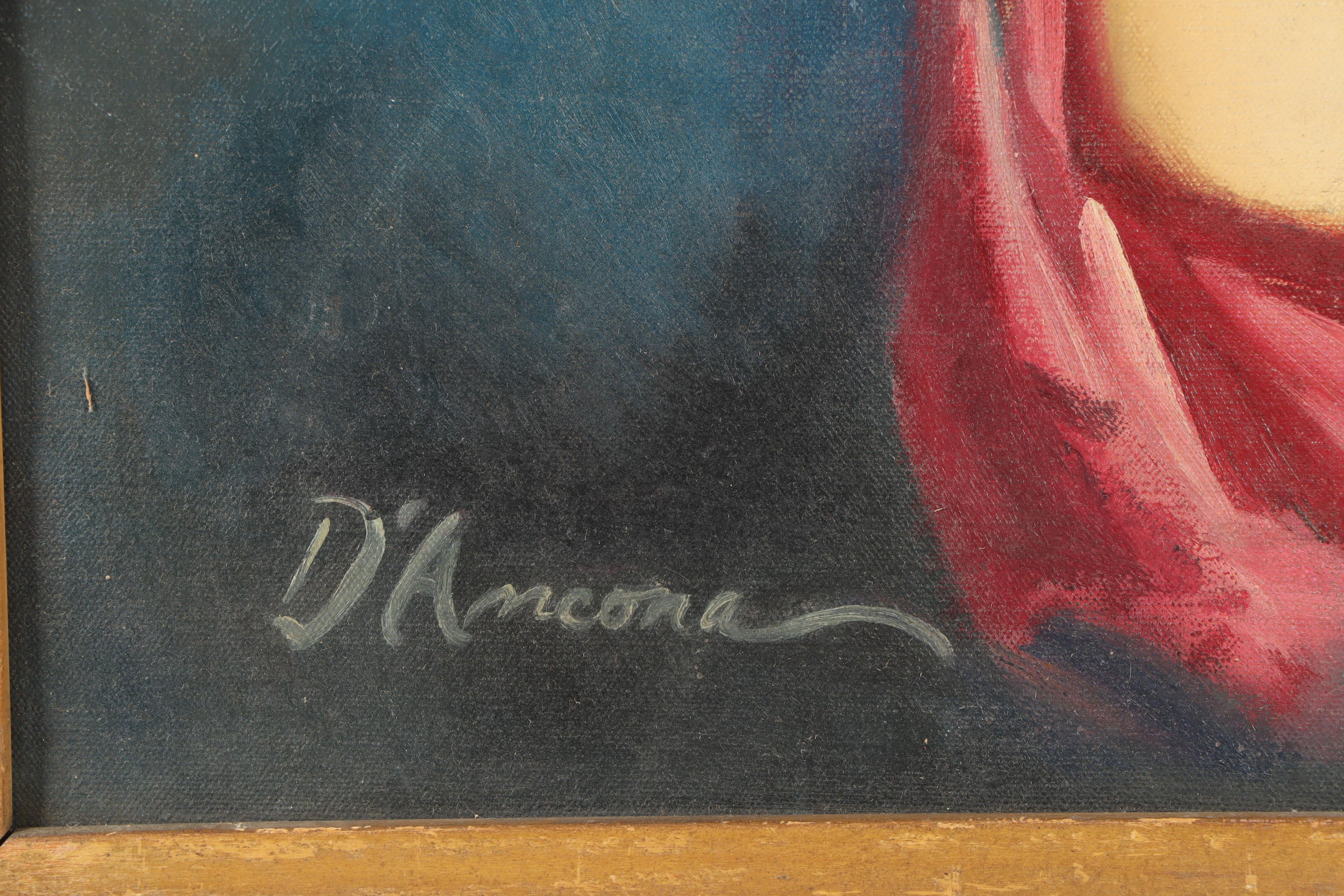 Edward d'Ancona Pinup Oil Painting