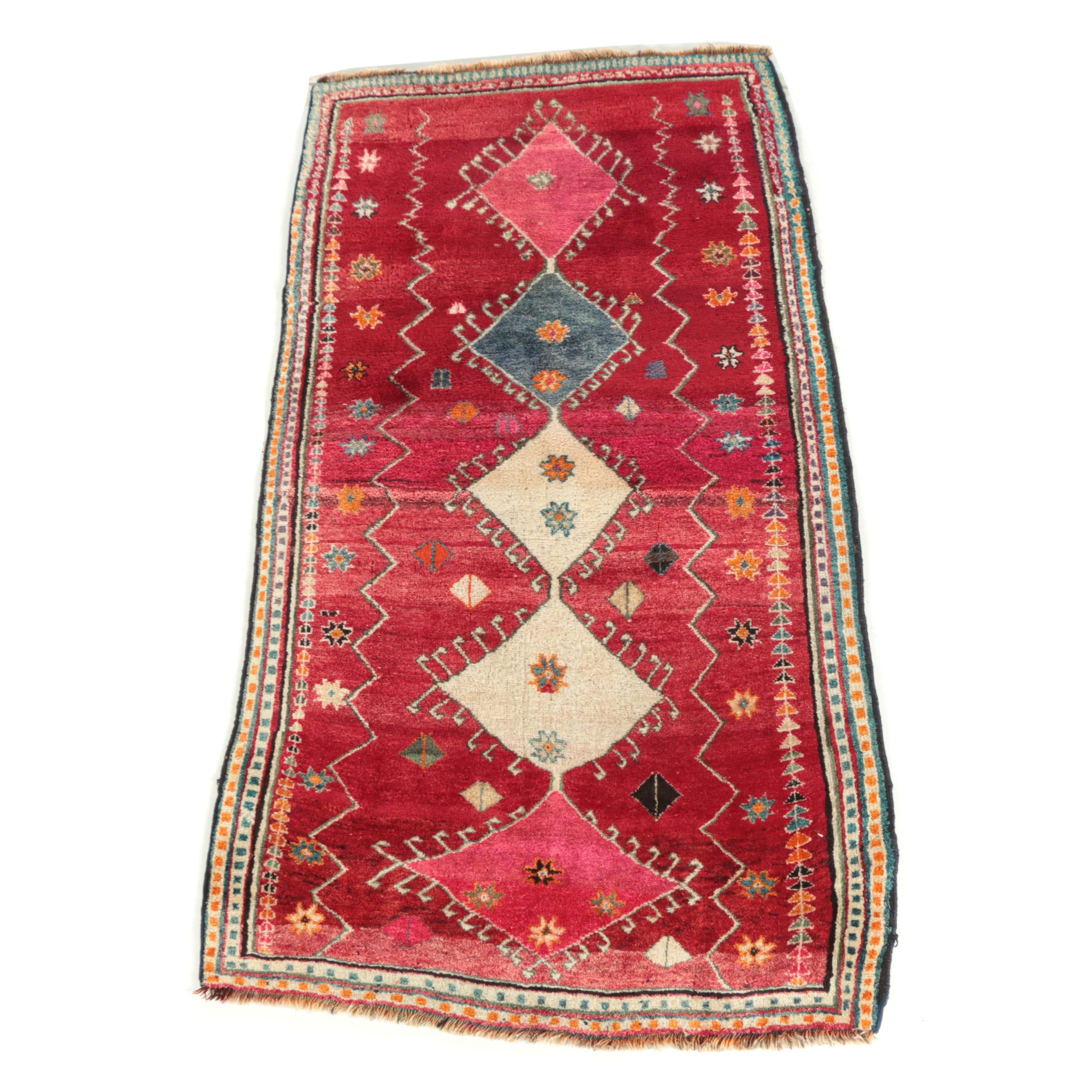 Hand-Knotted Persian Village Wool Area Rug