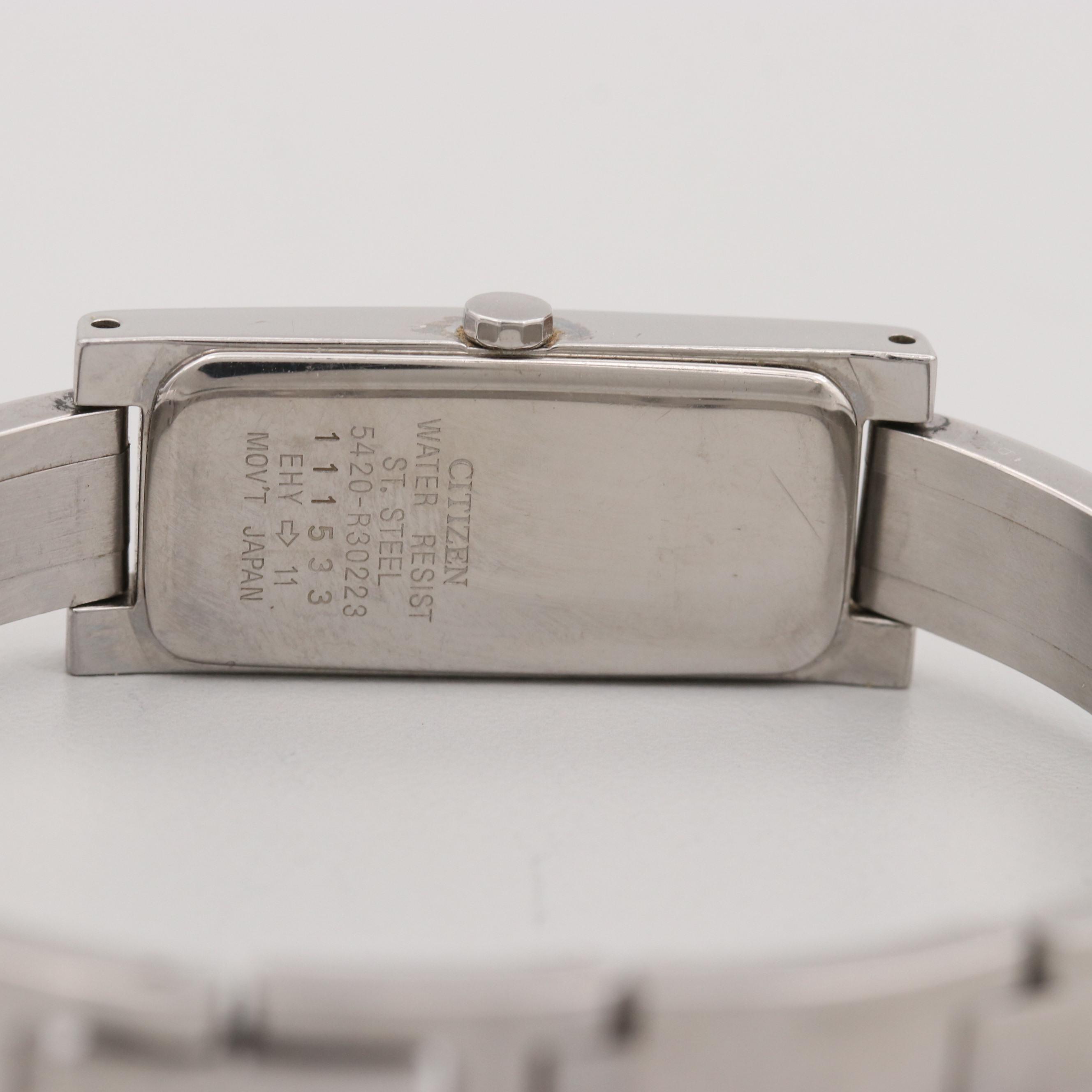 Citizen Elegance Stainless Steel Quartz Watch With Mother of Pearl Dial