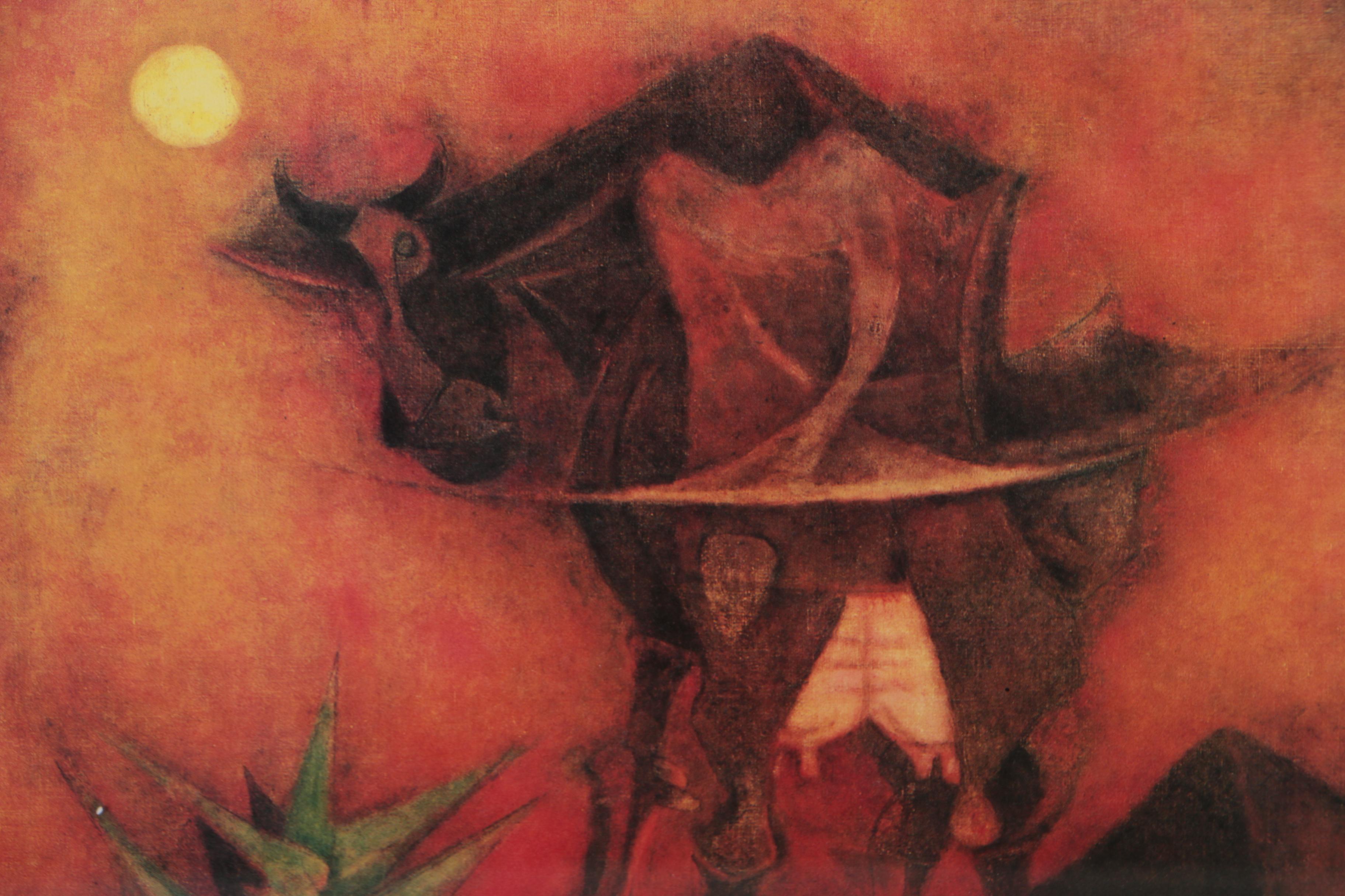 Rufino Tamayo Offset Lithograph "Vaca Espantándose las Moscas"