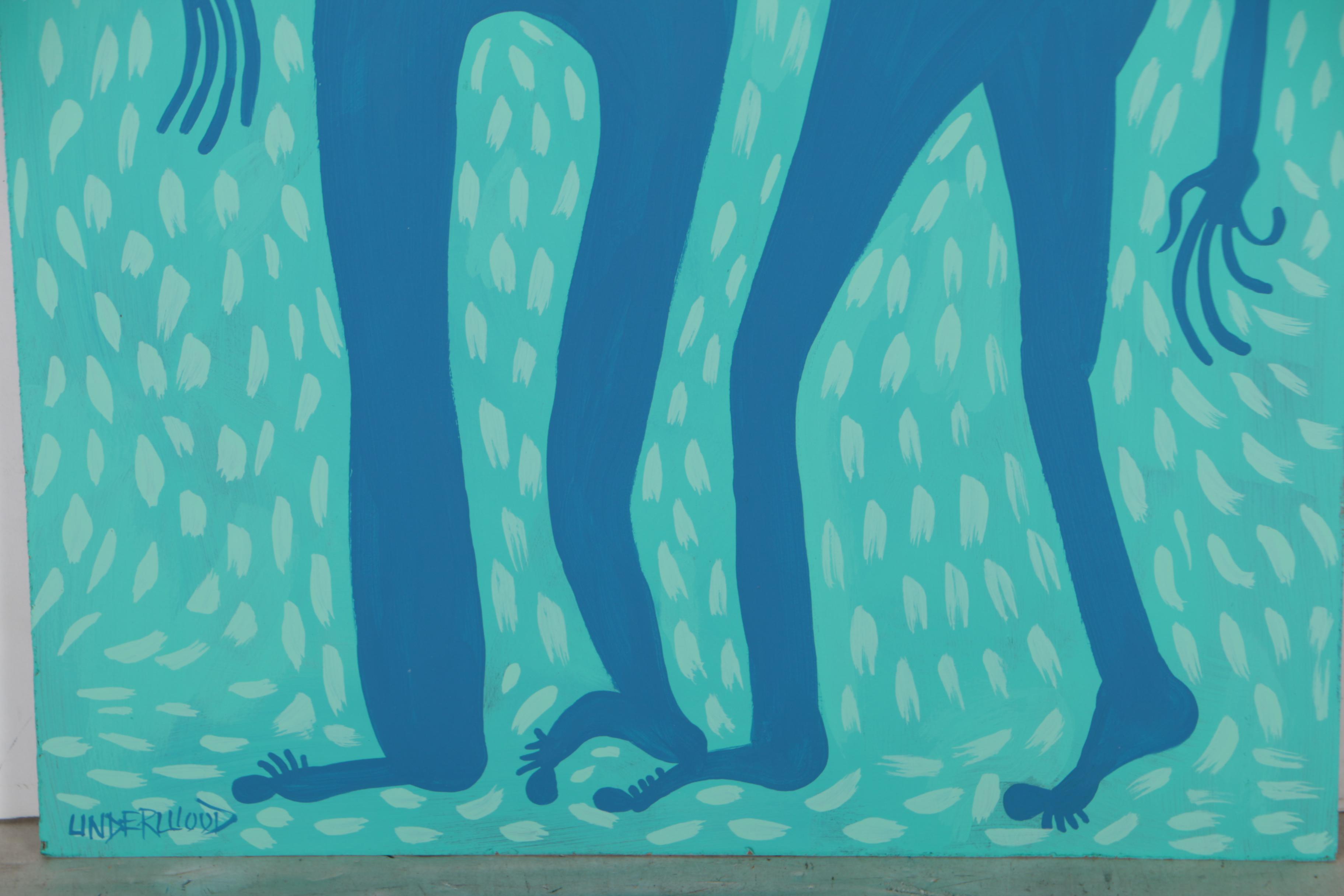 Jackie Underwood Folk Art Acrylic Painting