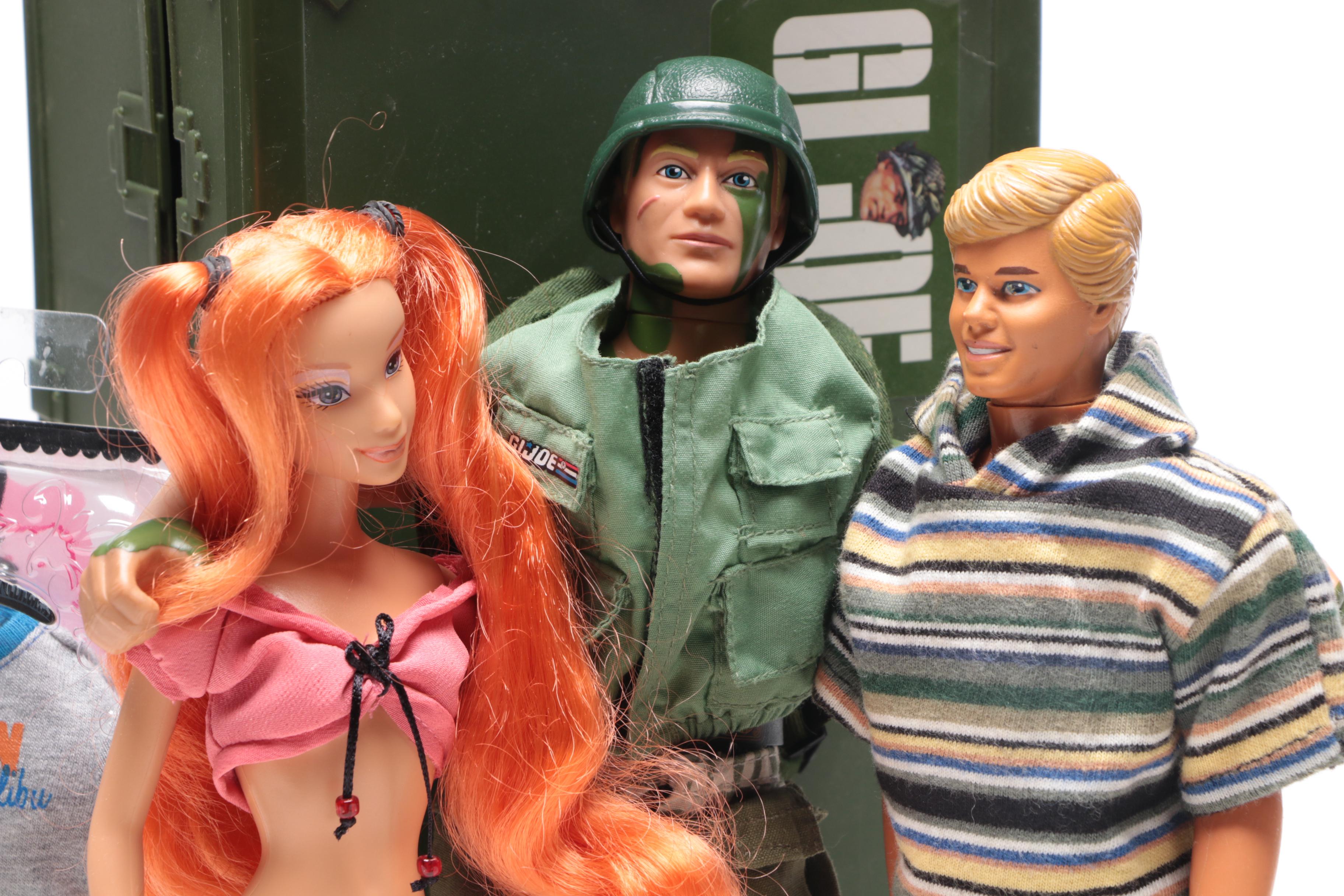 1964 Mattel Ken Doll, Hasbro G.I. Joe and Other Action Figure