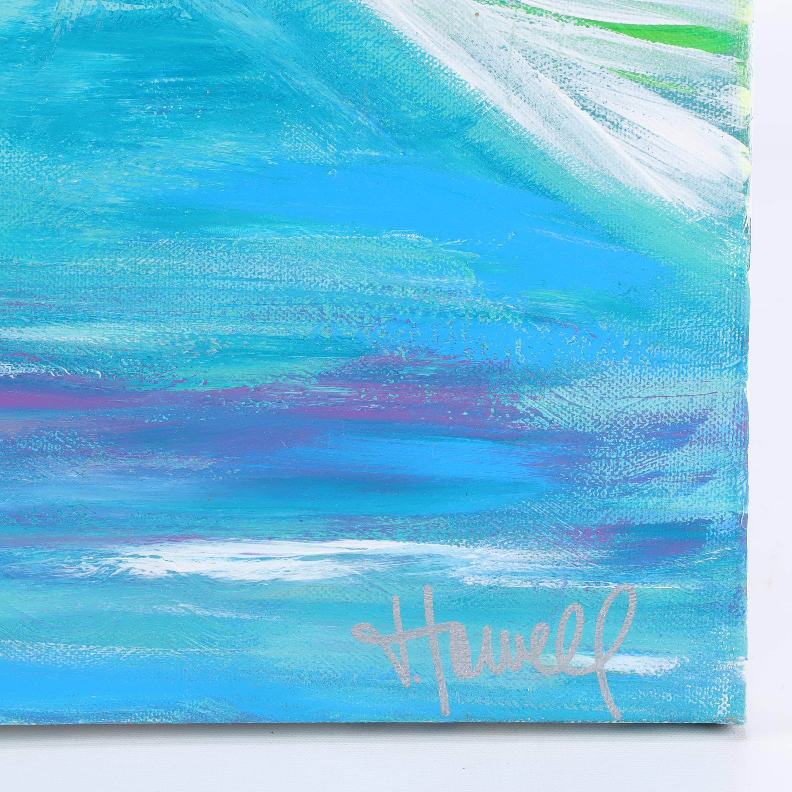 Jordan Howell Stylized Boat Acrylic Painting