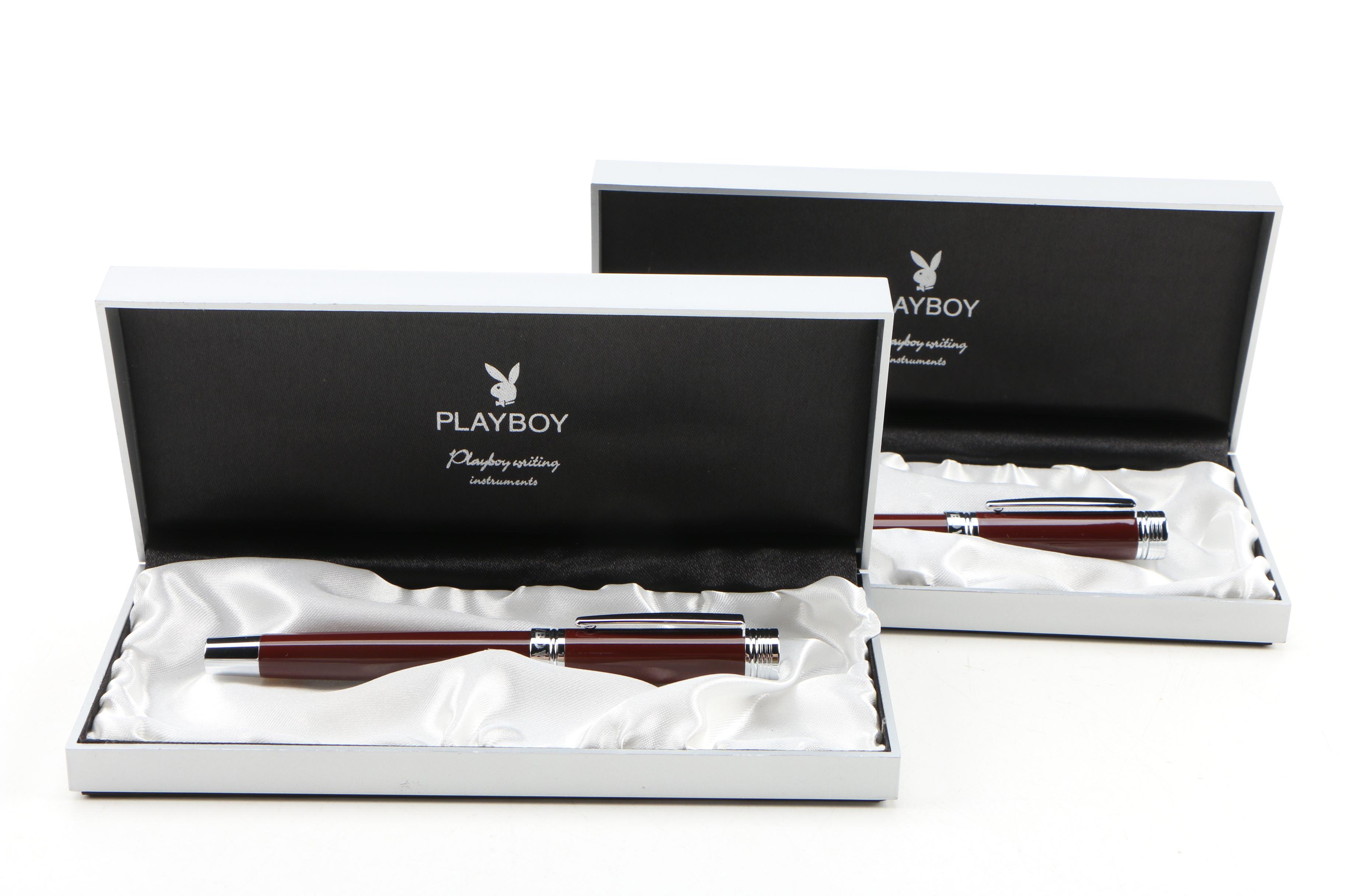 Playboy Fountain and Ballpoint Pens, Late 20th Century