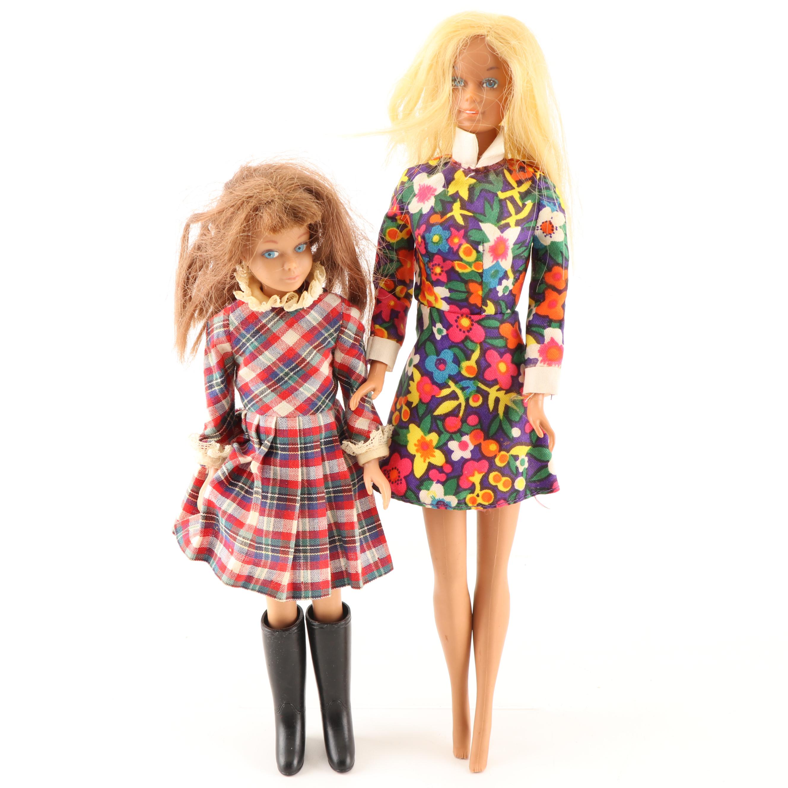 Skipper "Barbie's Little Sister" Doll Grouping, Mid 20th Century