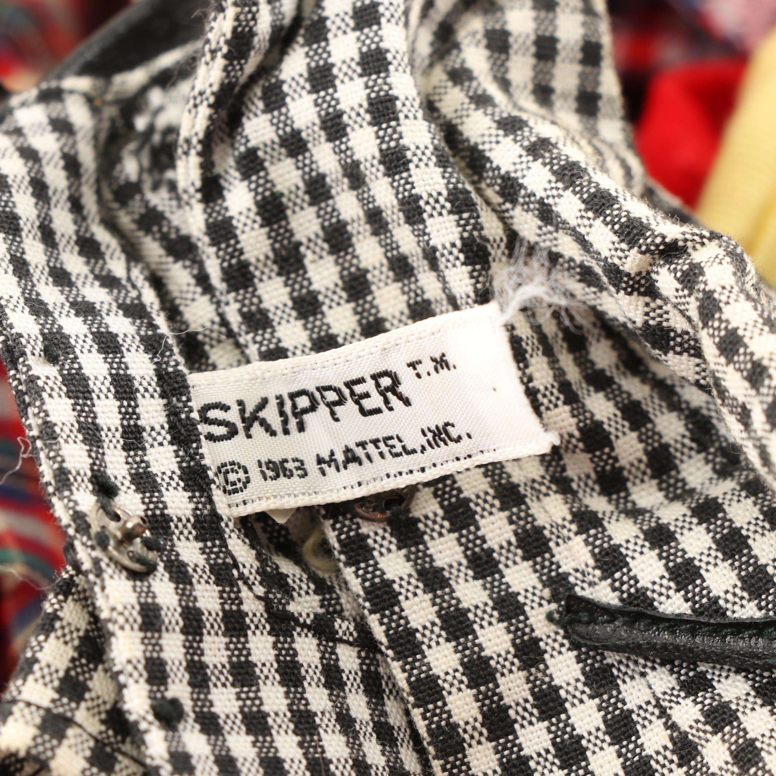 Skipper "Barbie's Little Sister" Doll Grouping, Mid 20th Century