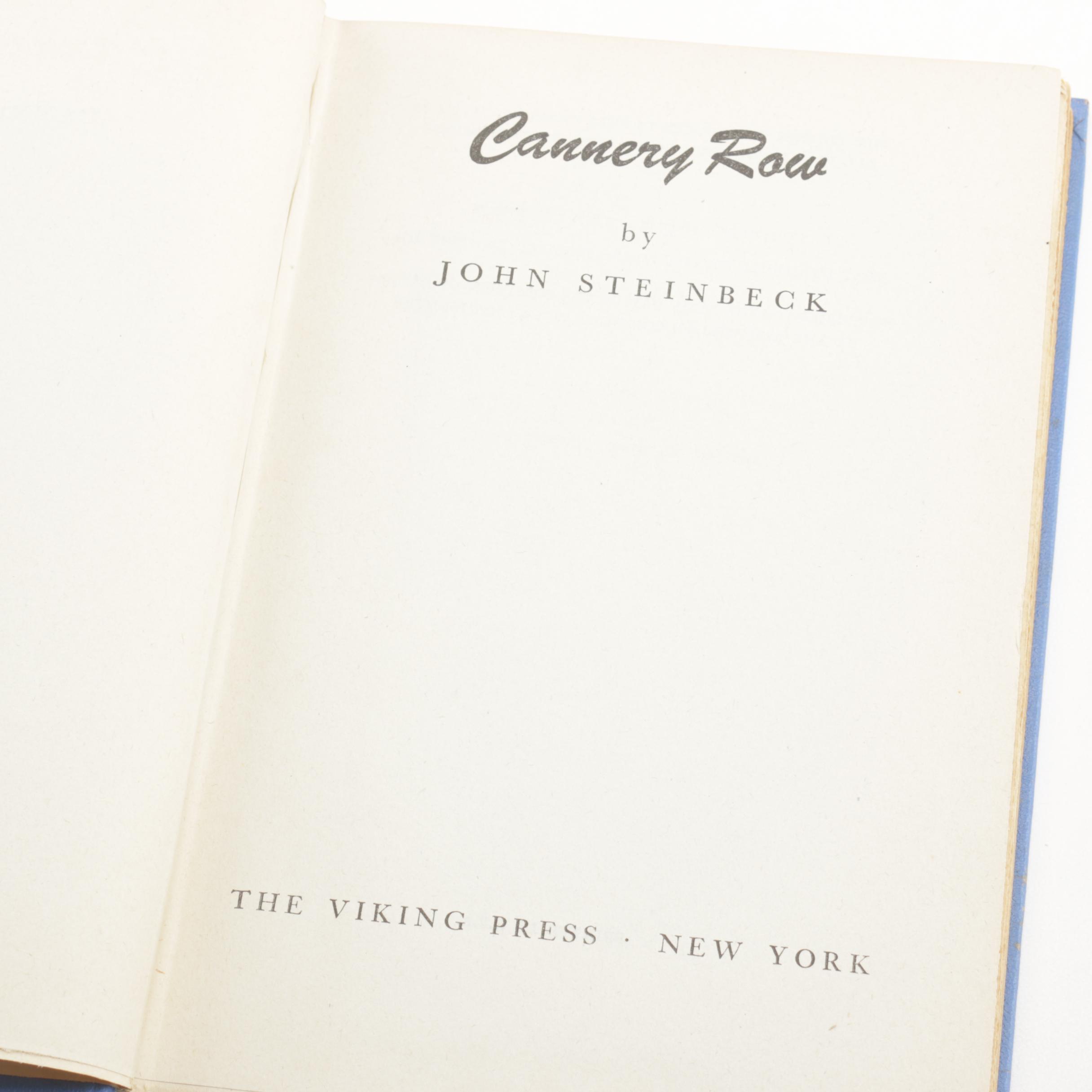John Steinbeck's "Cannery Row", Second Printing and Book Club Edition
