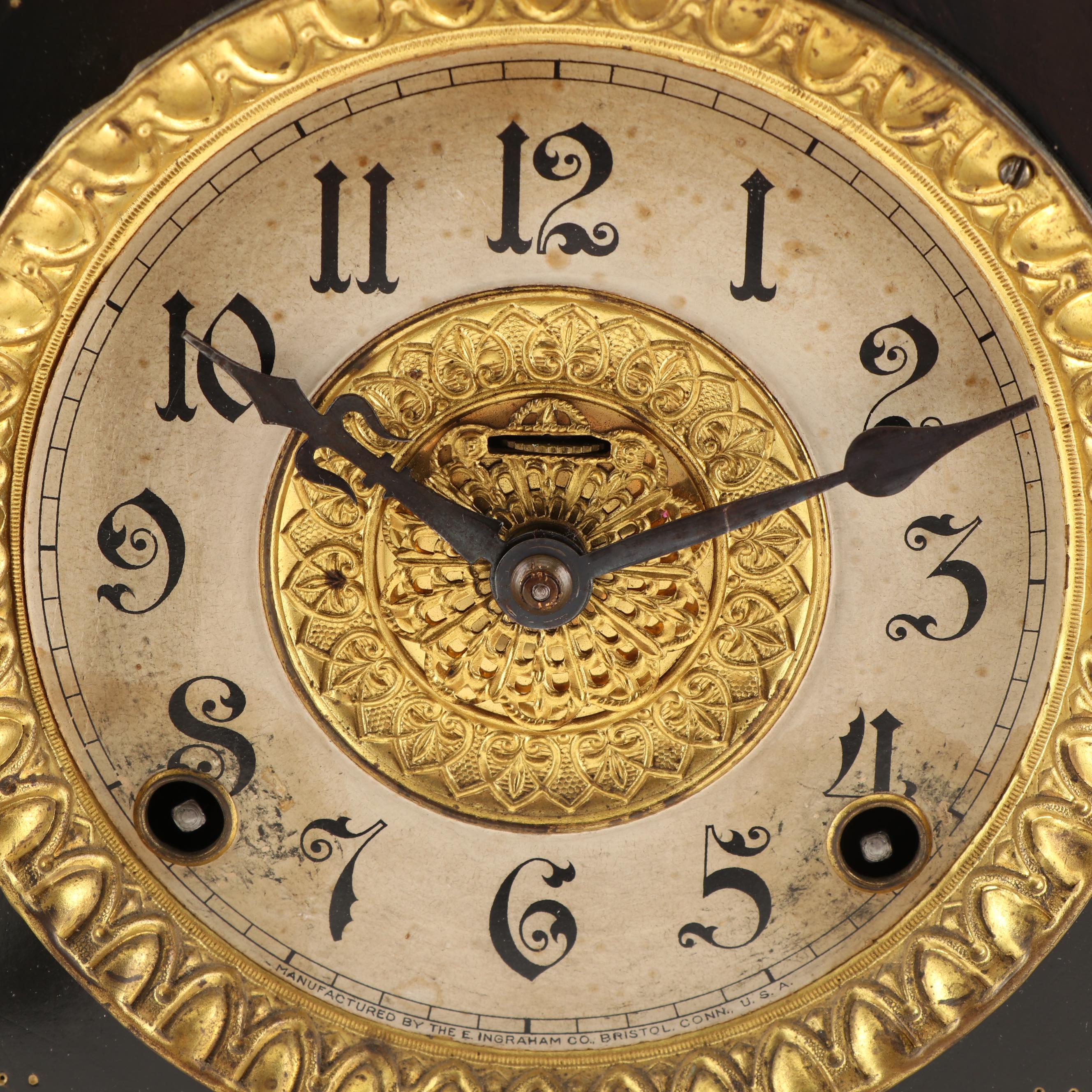 E. Ingraham "Adrian" Adamantine Mantel Clock, Early 20th Century