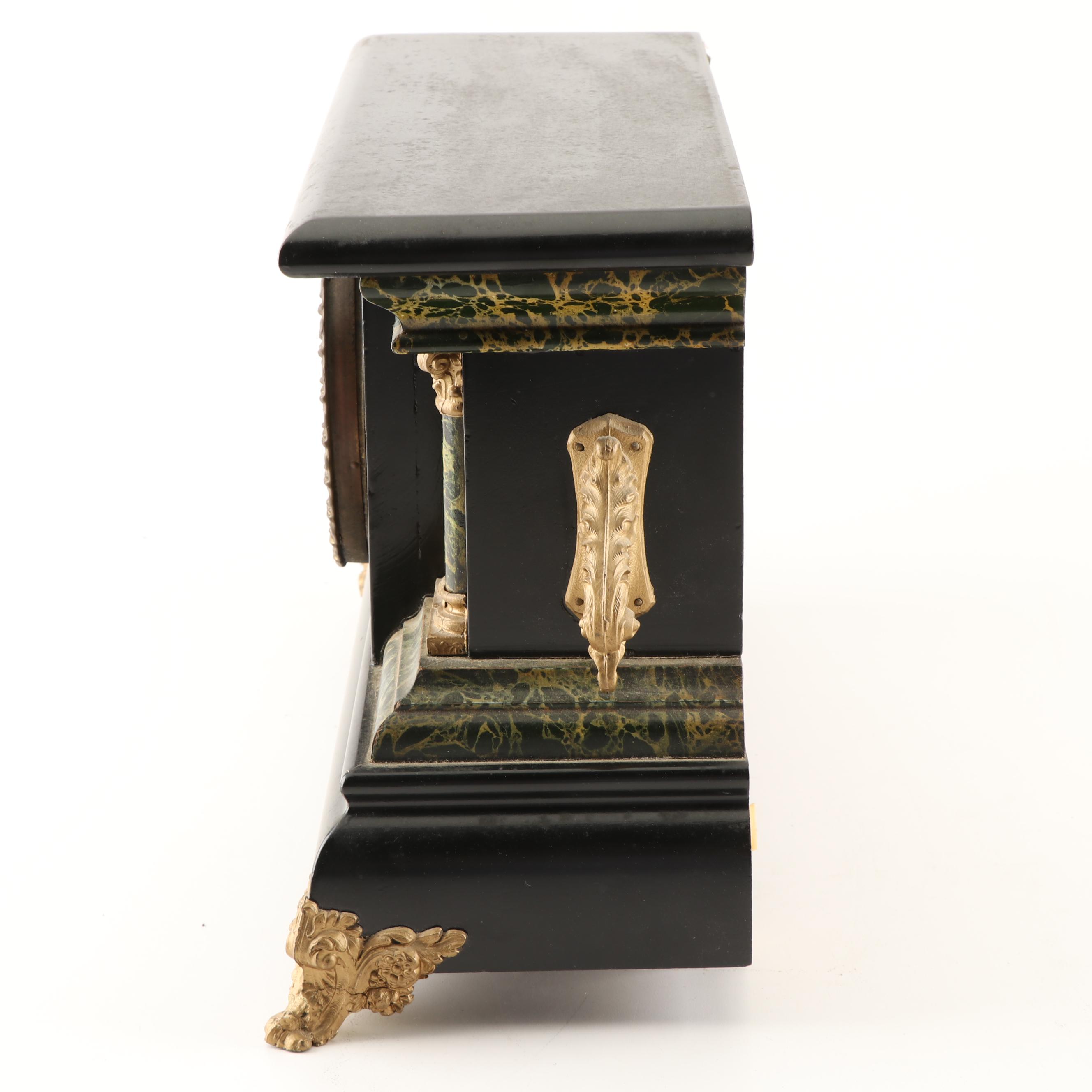 E. Ingraham "Adrian" Adamantine Mantel Clock, Early 20th Century