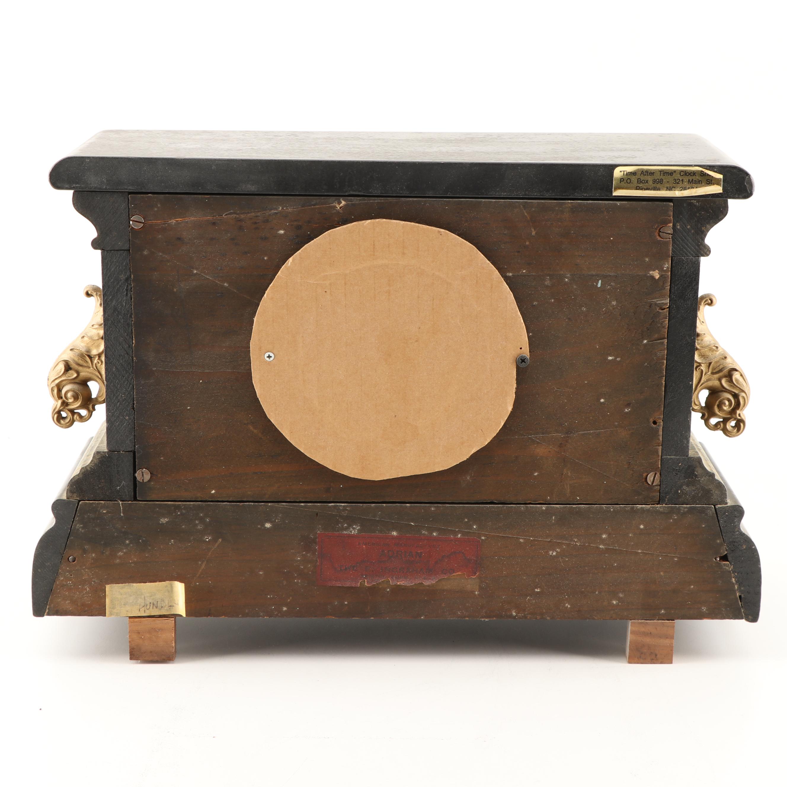 E. Ingraham "Adrian" Adamantine Mantel Clock, Early 20th Century