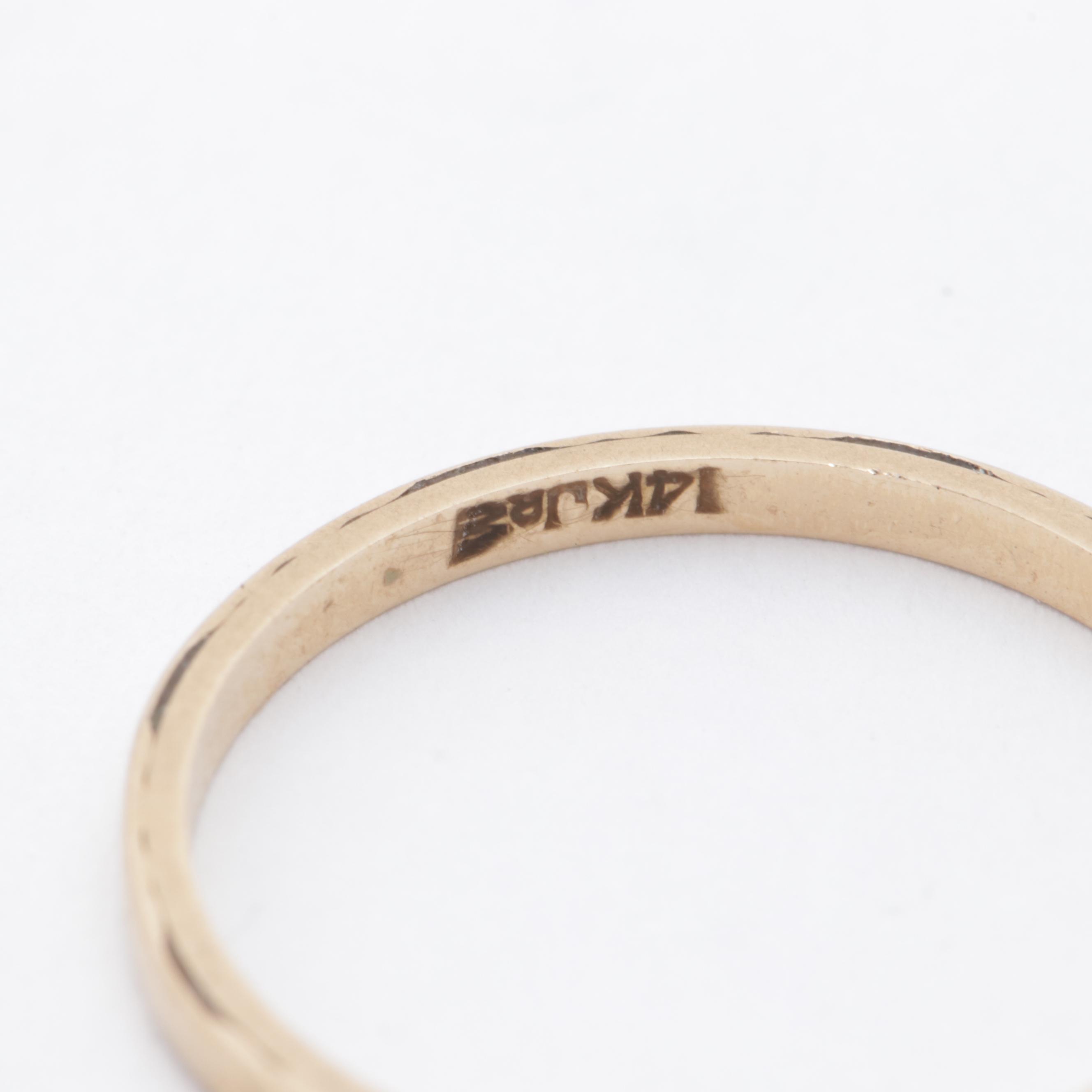 14K Yellow Gold Band Ring