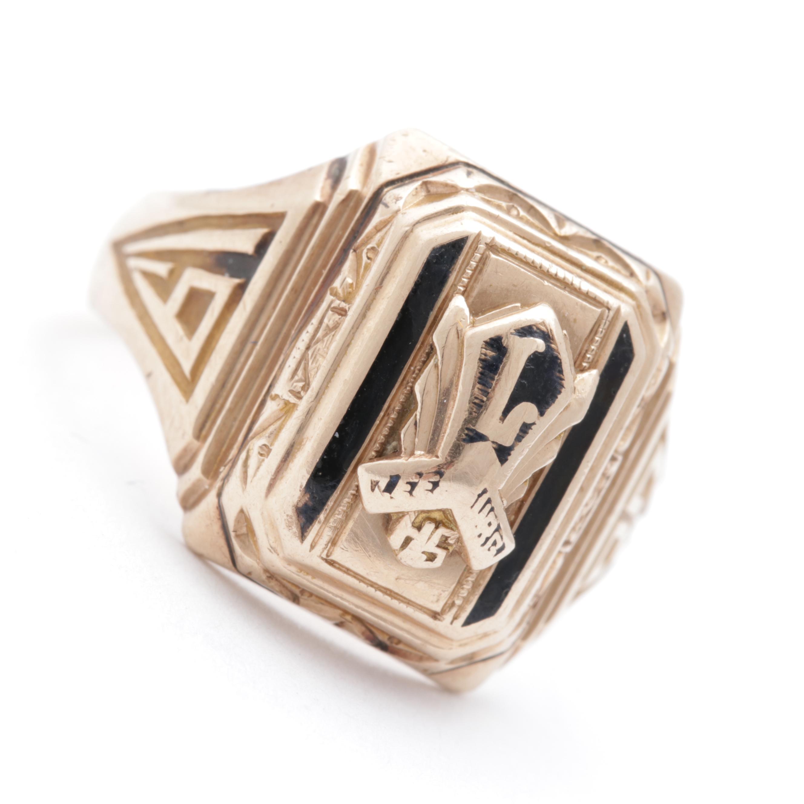 10K Yellow Gold Class Ring