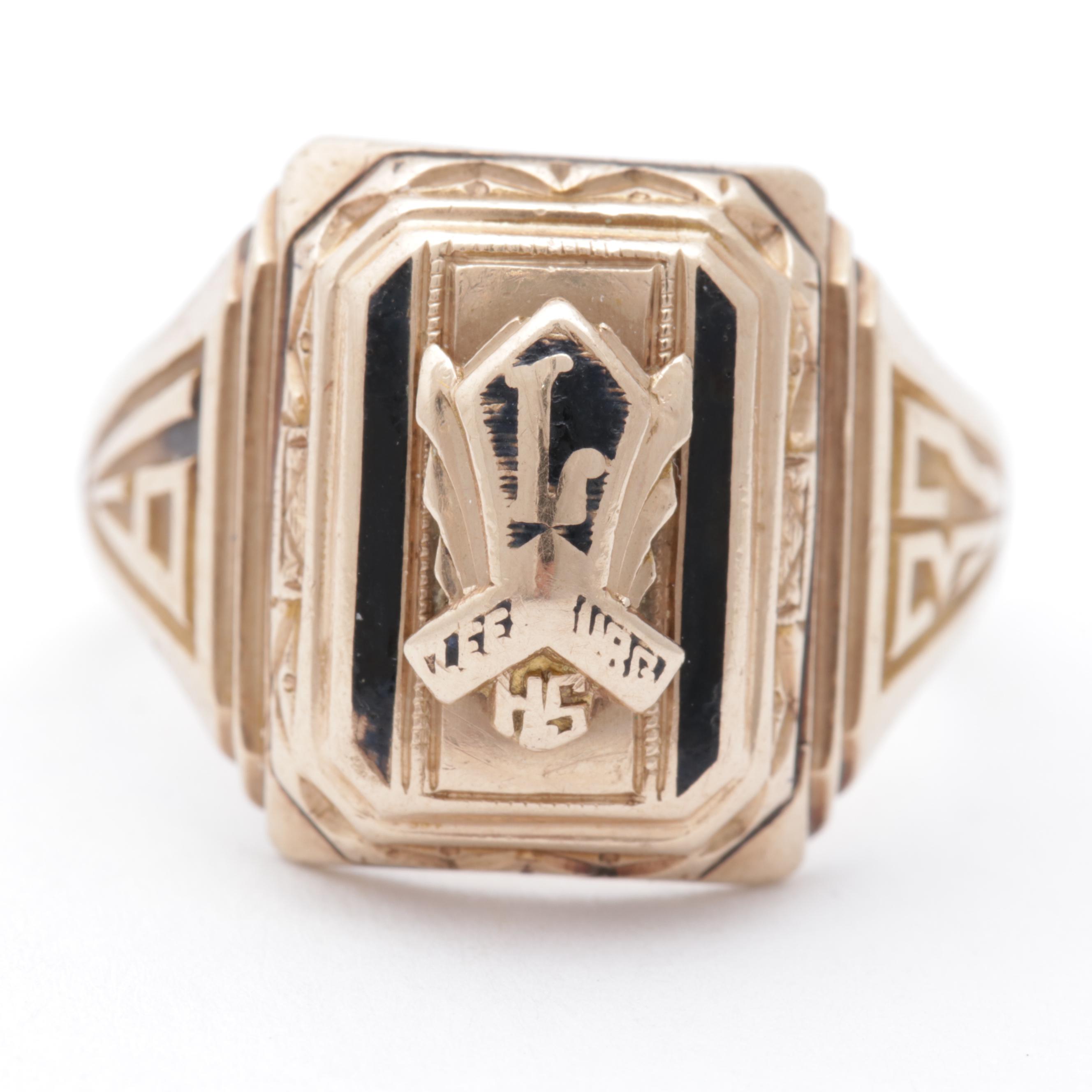 10K Yellow Gold Class Ring