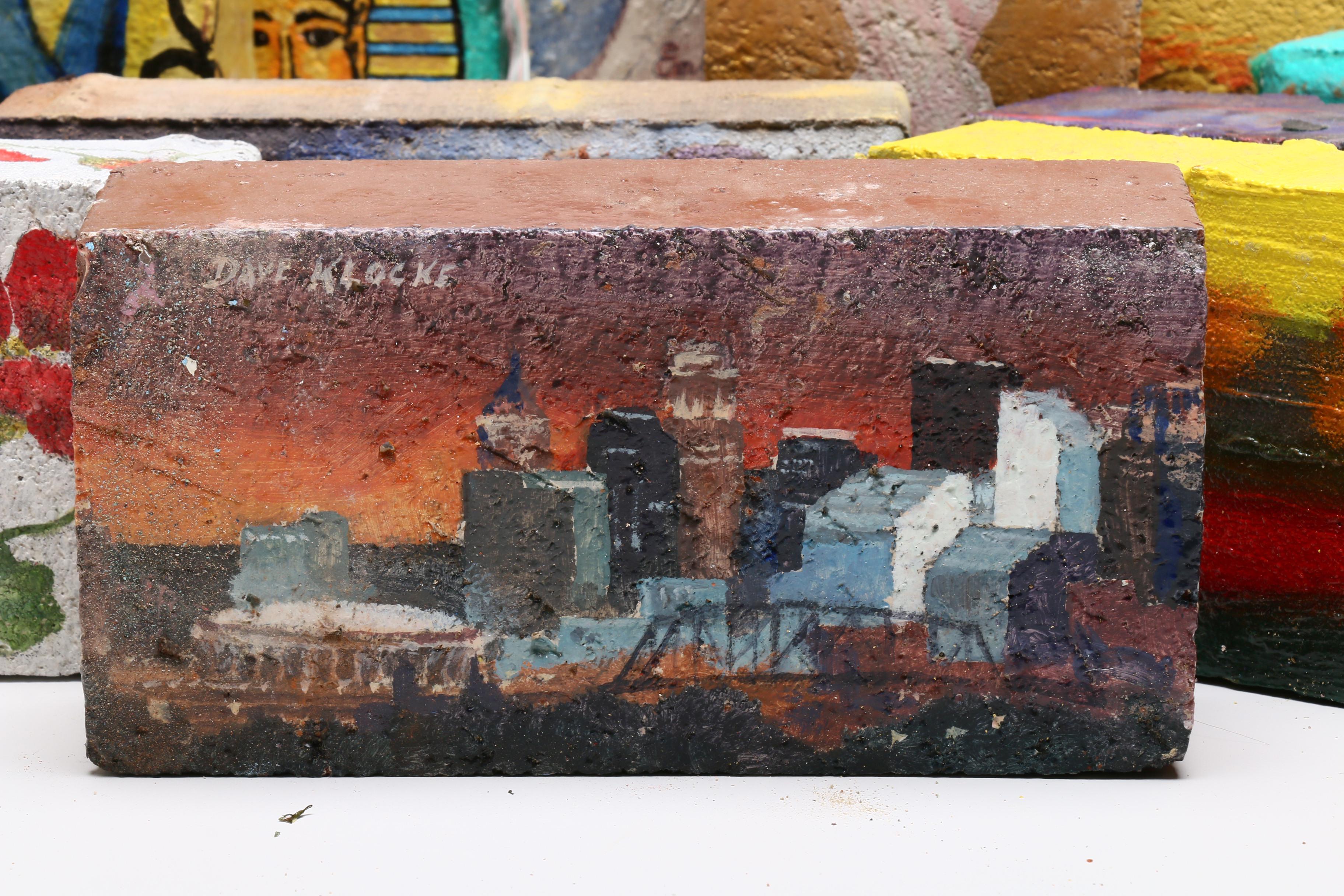 Group of Painted Bricks