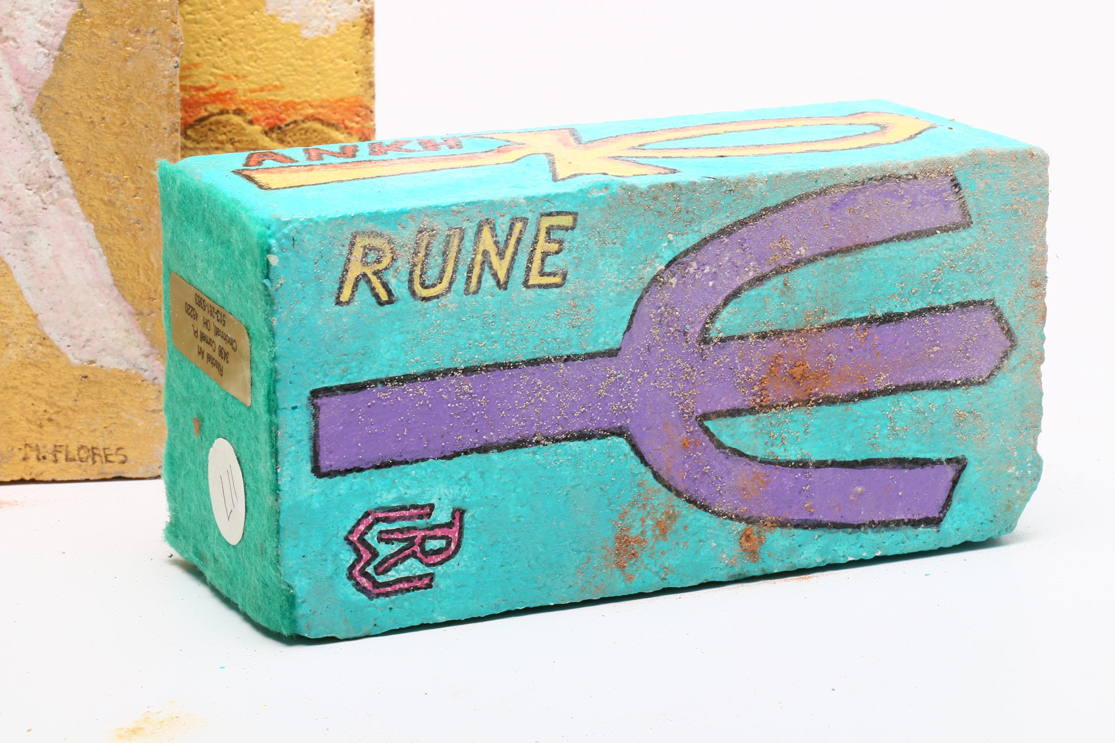 Group of Painted Bricks