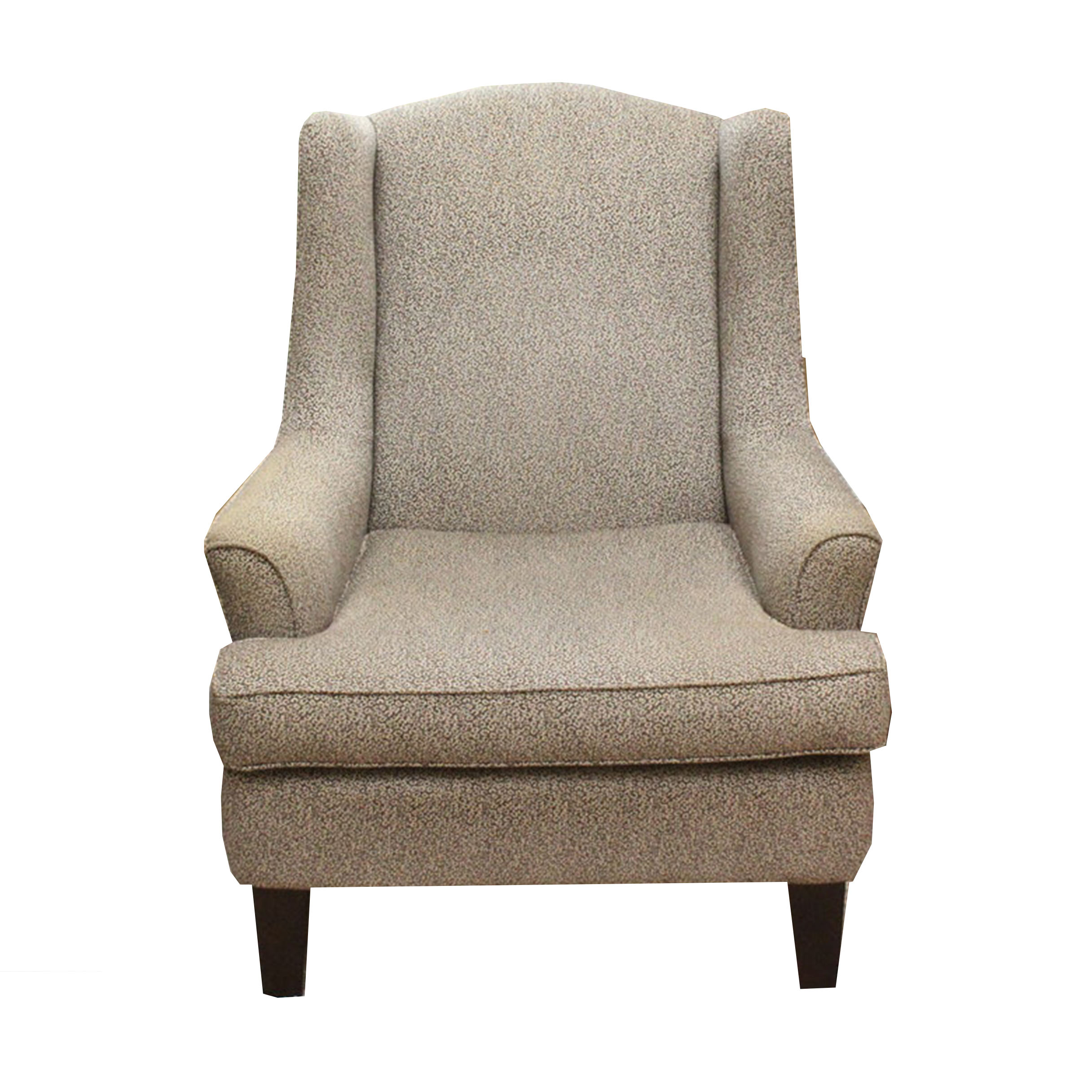 Contemporary Upholstered Wooden Armchair