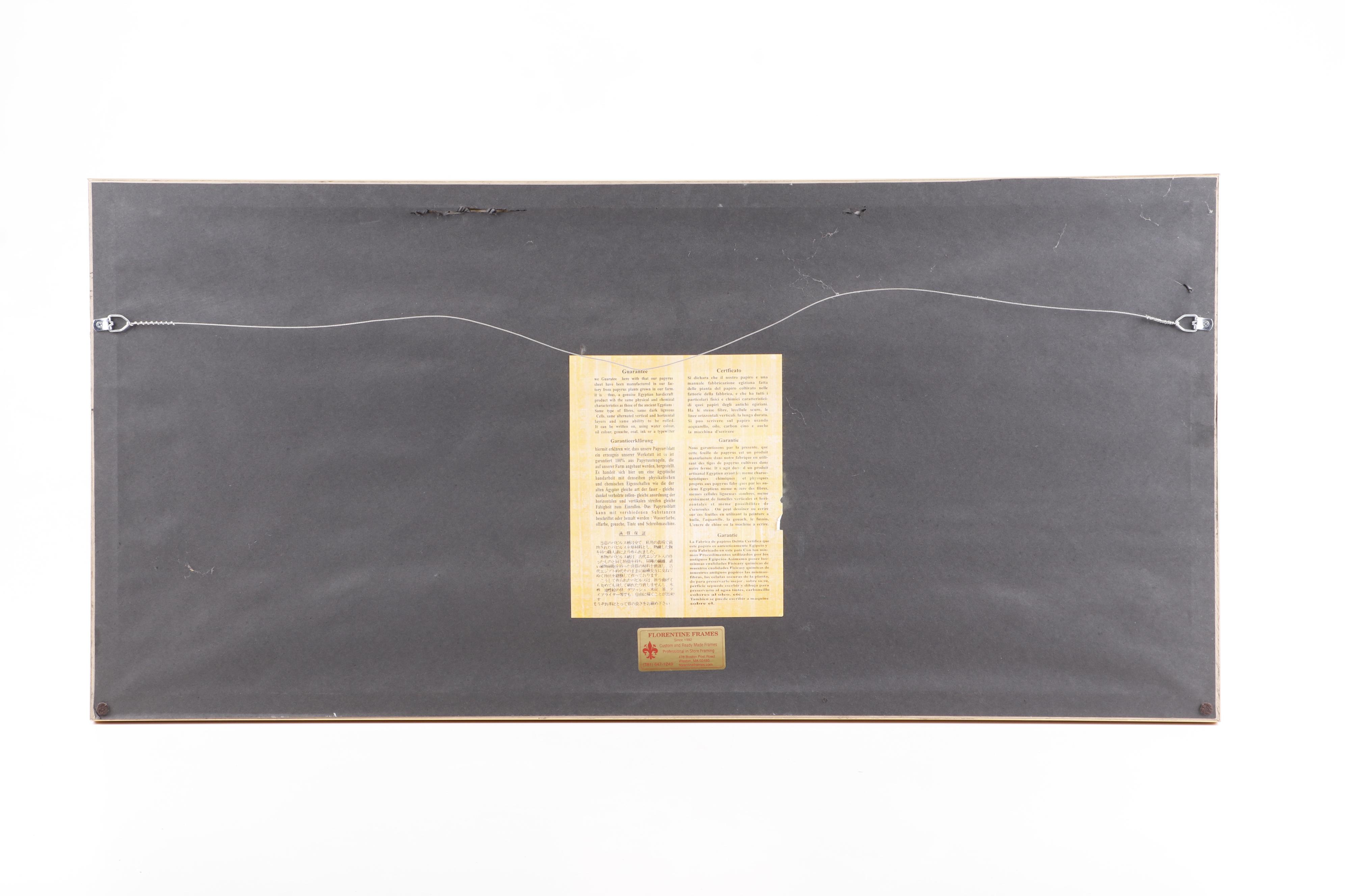 Khedn Egyptian Style Mixed Media Painting