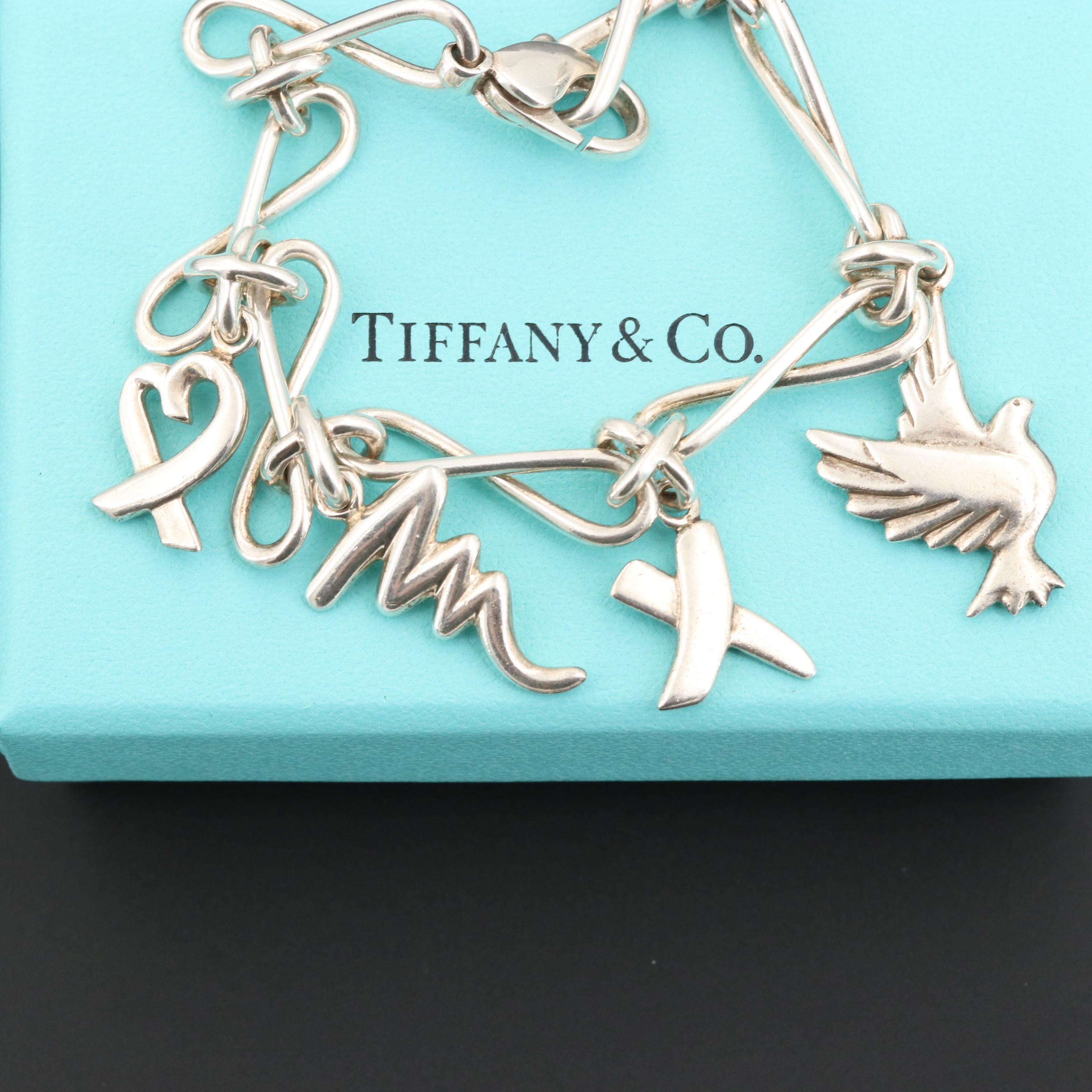 Paloma Picasso For Tiffany & Co. Sterling Silver Charm Bracelet