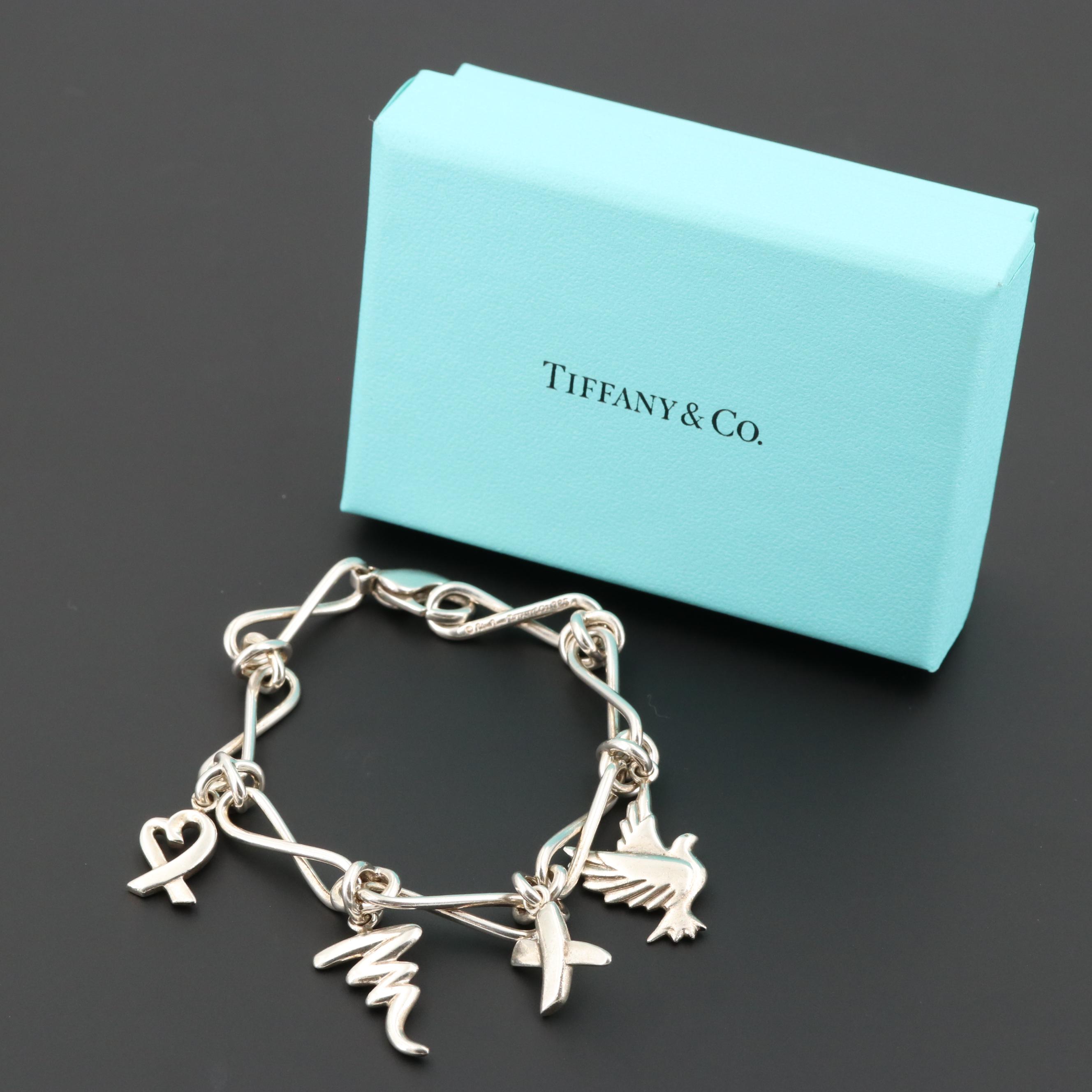 Paloma Picasso For Tiffany & Co. Sterling Silver Charm Bracelet