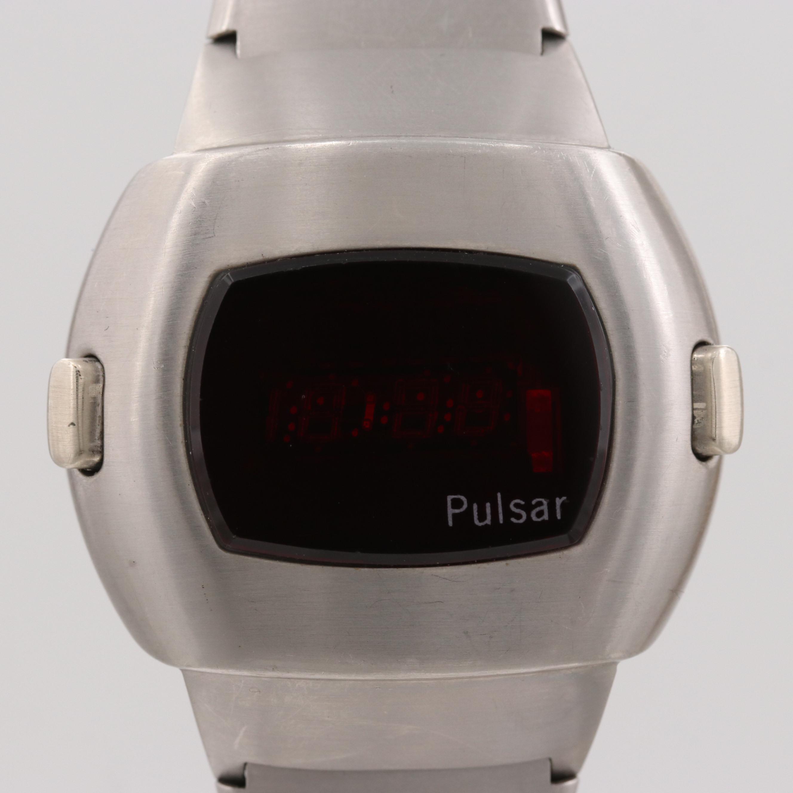 Vintage Pulsar "P3" L.E.D. Stainless Steel Watch, 1973