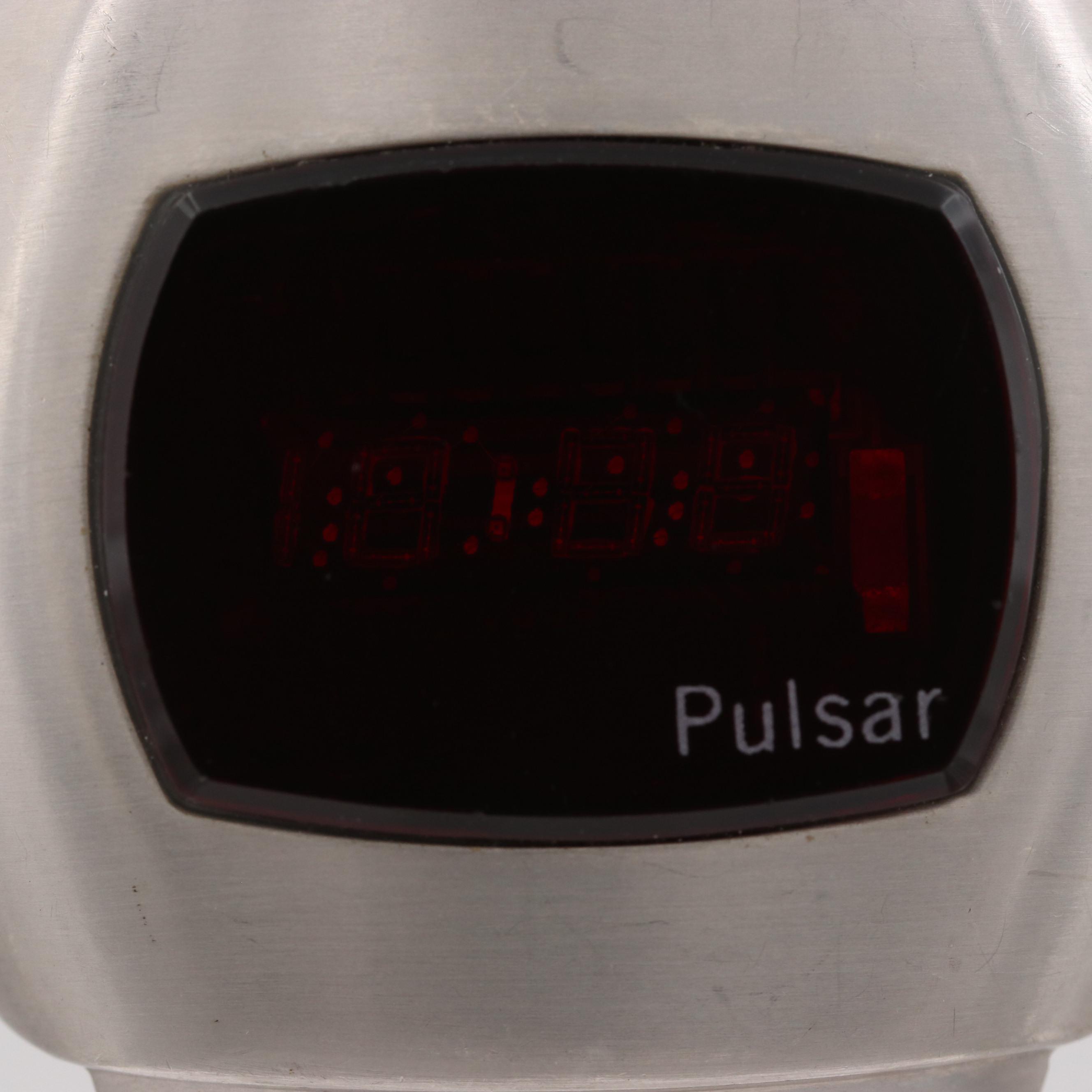 Vintage Pulsar "P3" L.E.D. Stainless Steel Watch, 1973