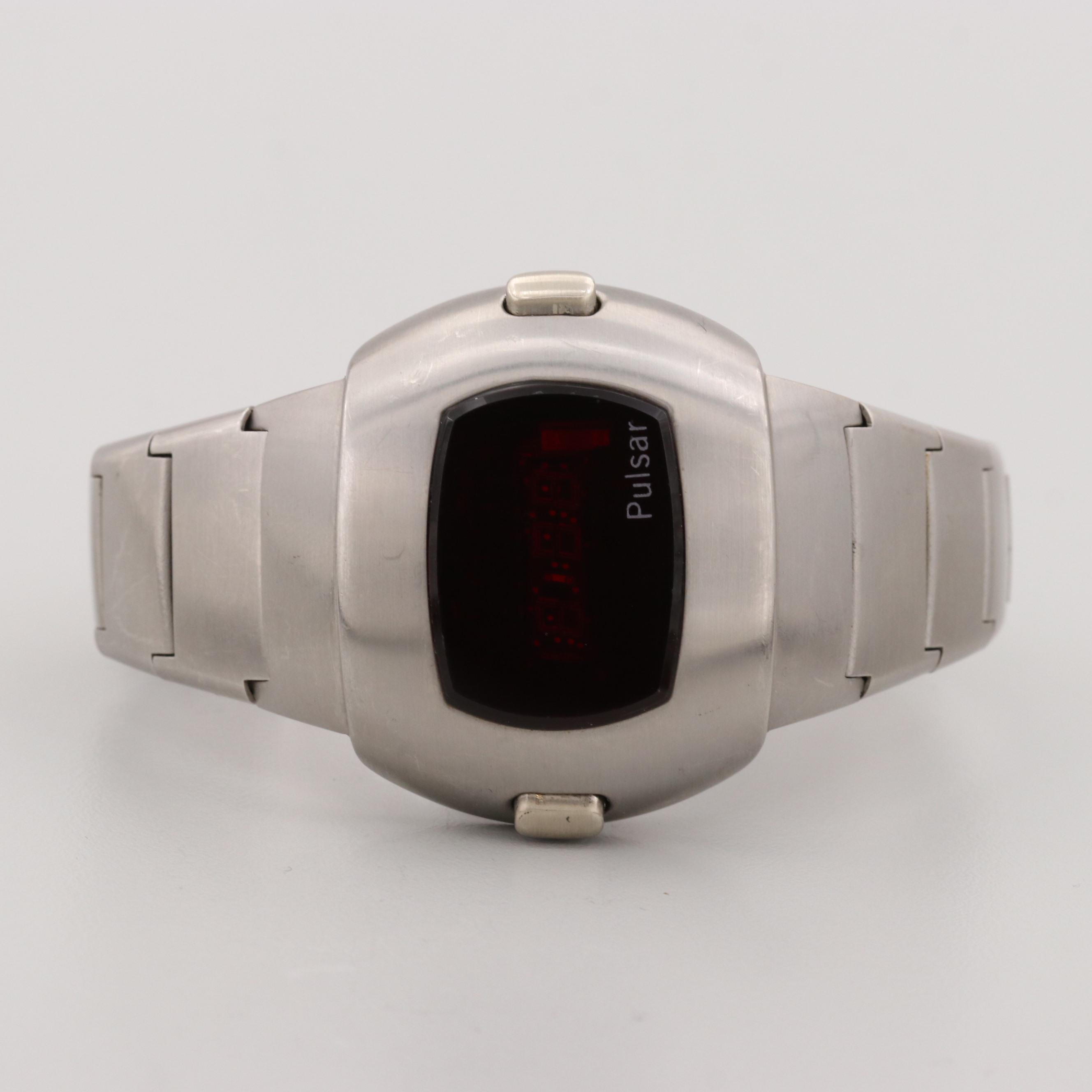 Vintage Pulsar "P3" L.E.D. Stainless Steel Watch, 1973