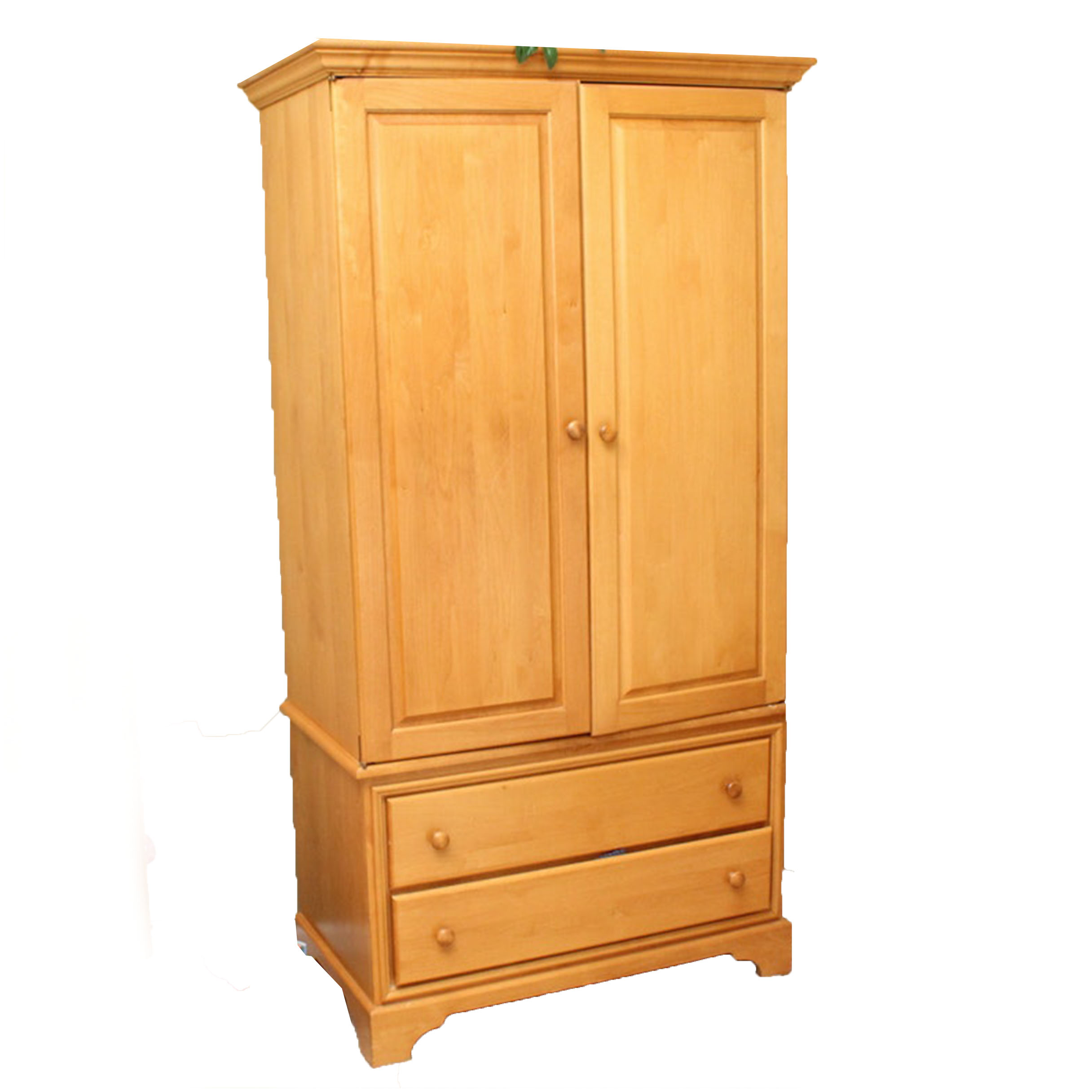Contemporary Wooden Entertainment Armoire