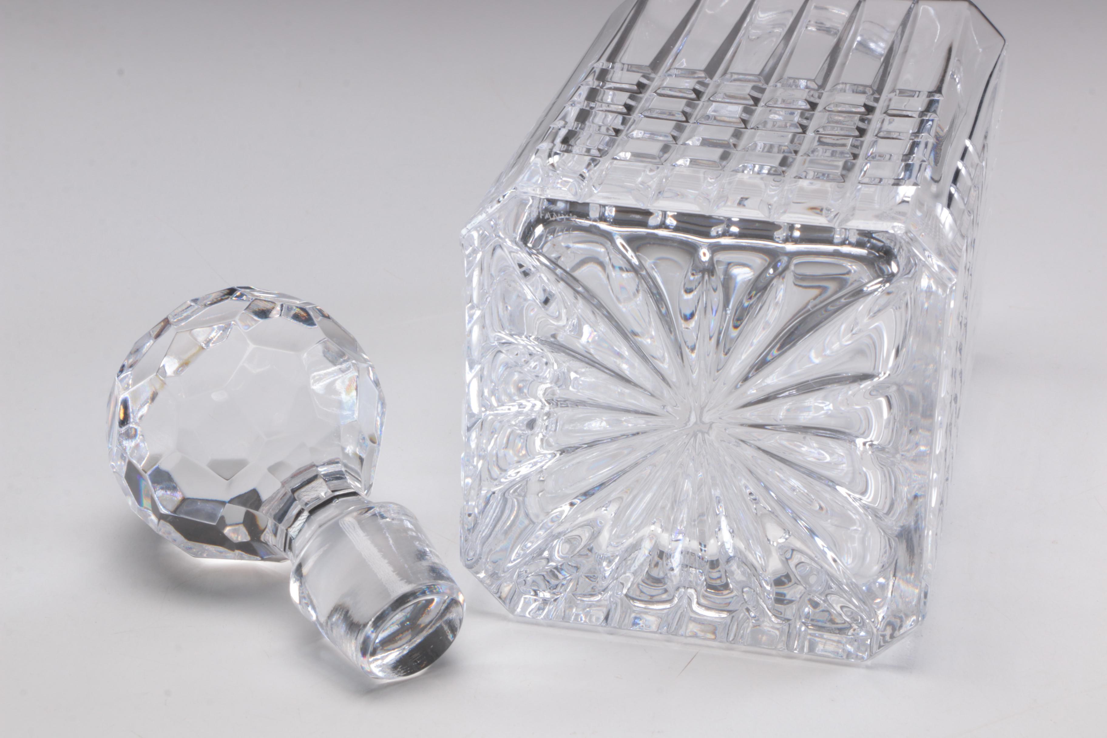 Tiffany and Co. "Plaid" Decanter