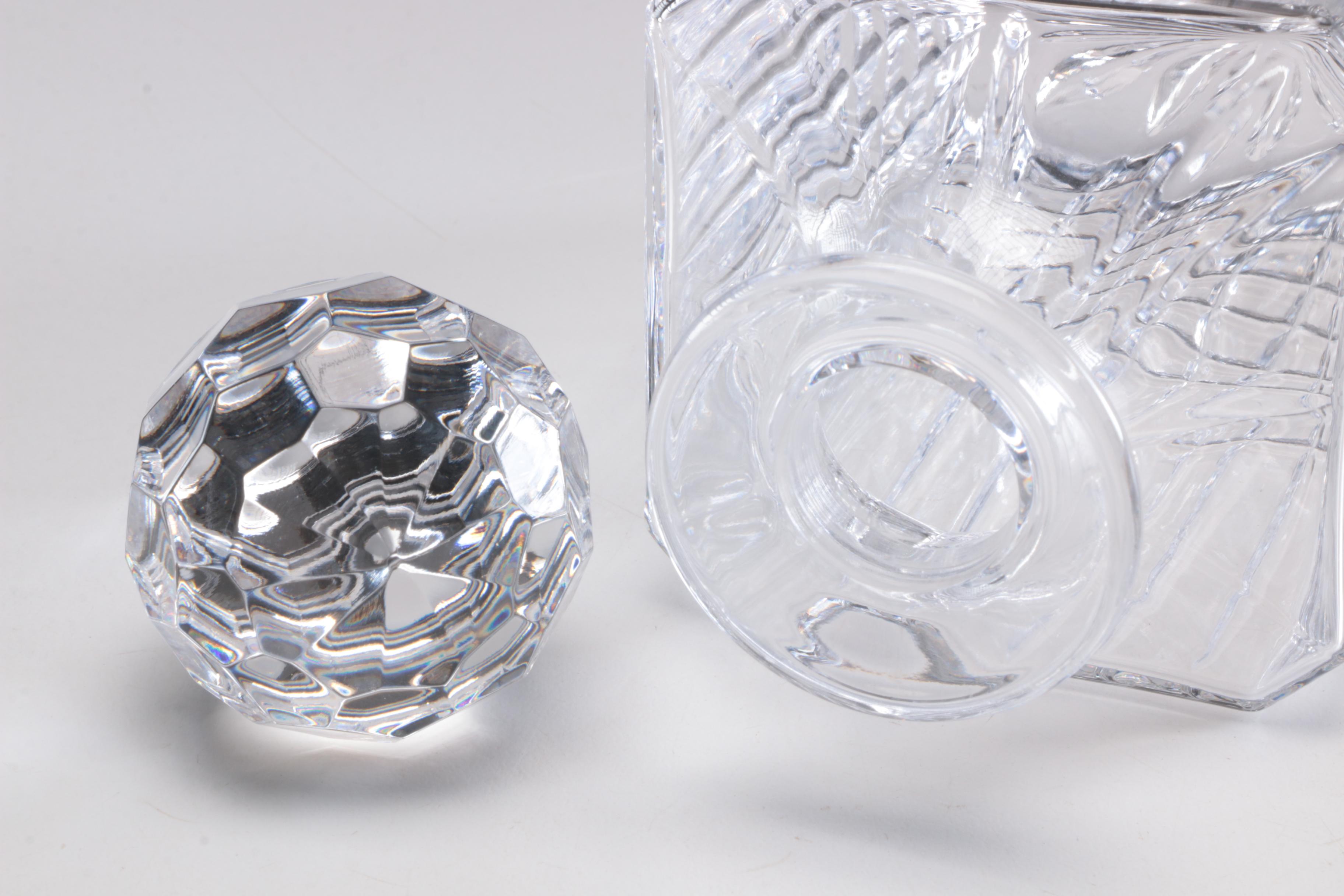 Tiffany and Co. "Plaid" Decanter