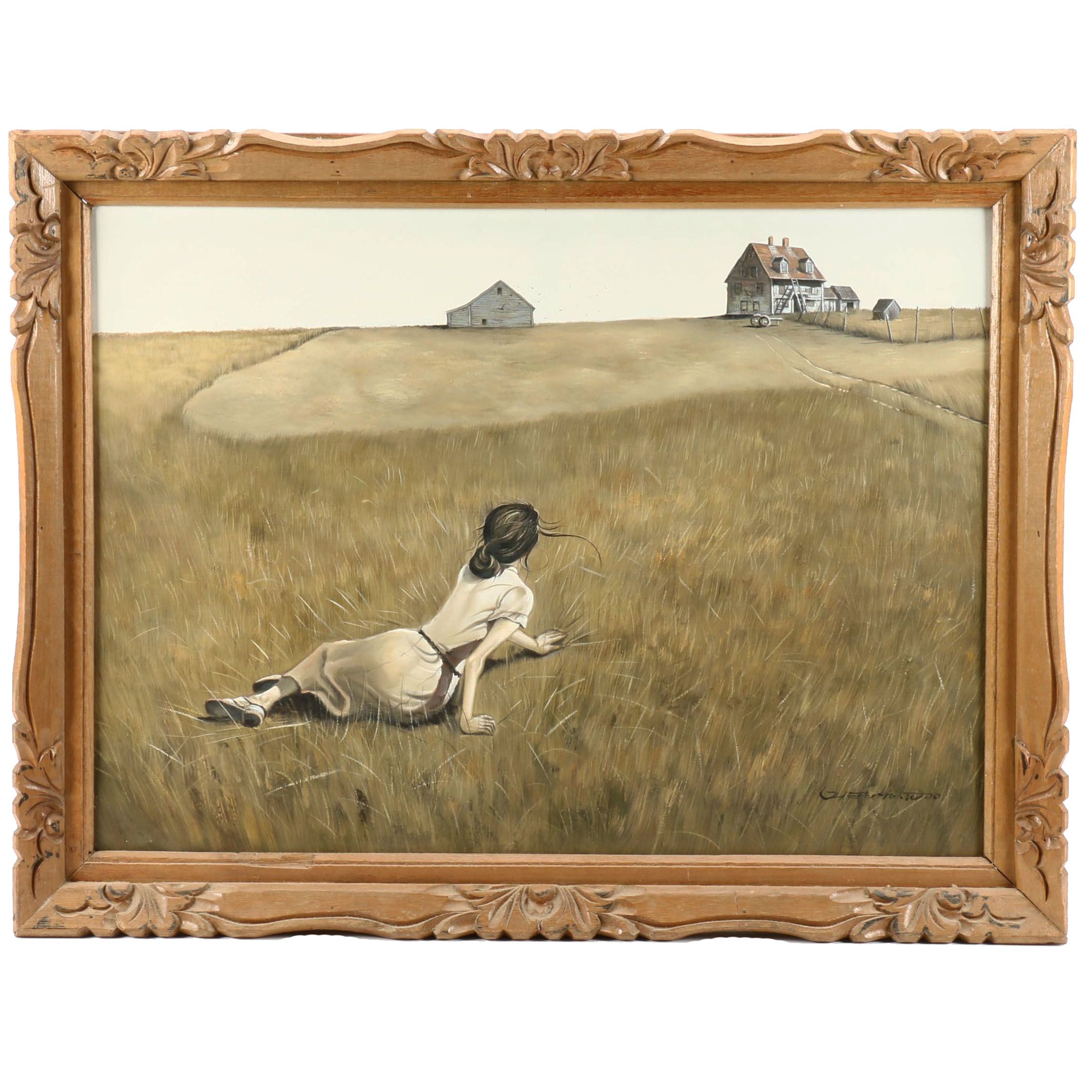 Copy Oil Painting After Andrew Wyeth "Christina's World"