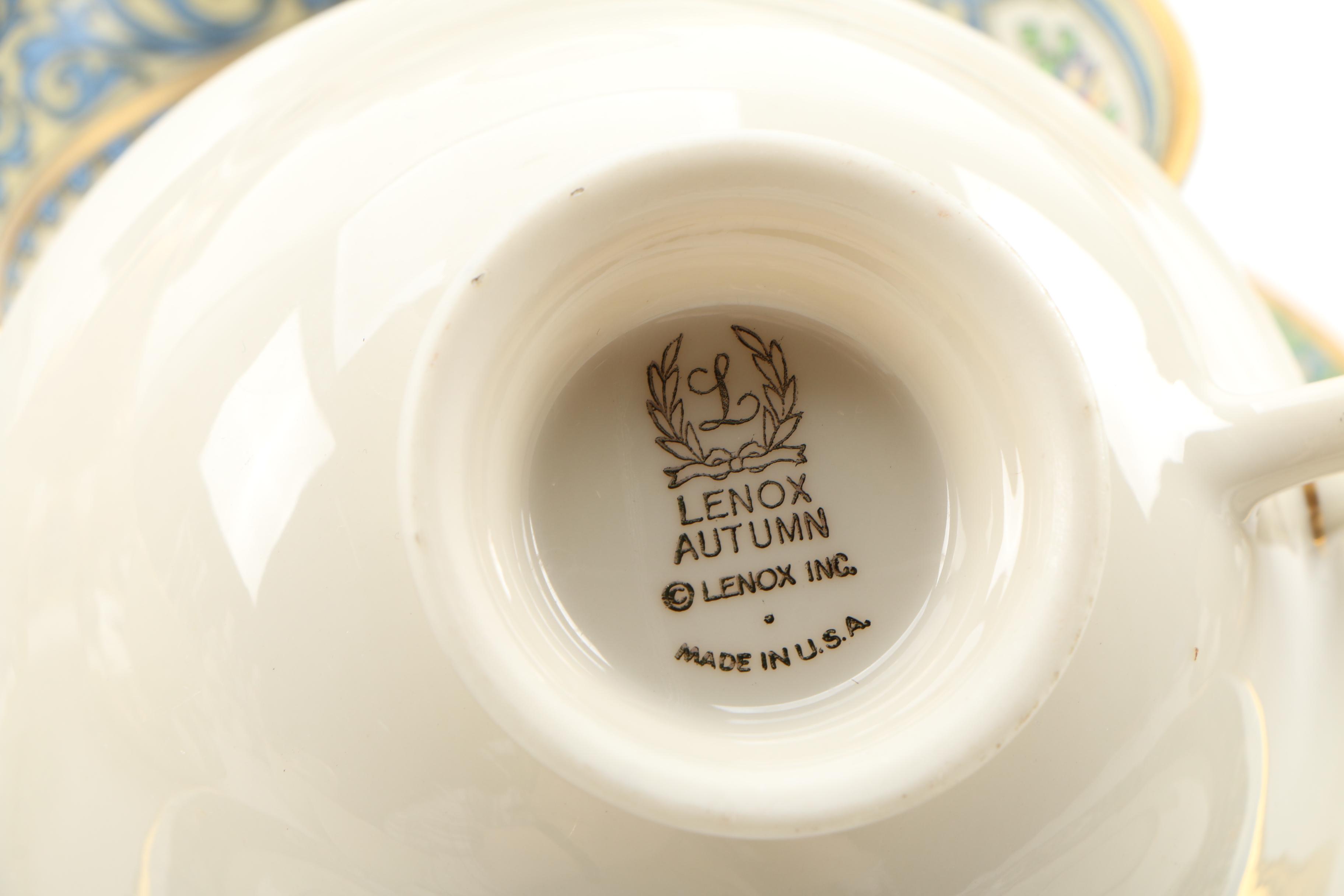 Lenox "Autumn" Bone China Dinnerware, Circa 1966–1988