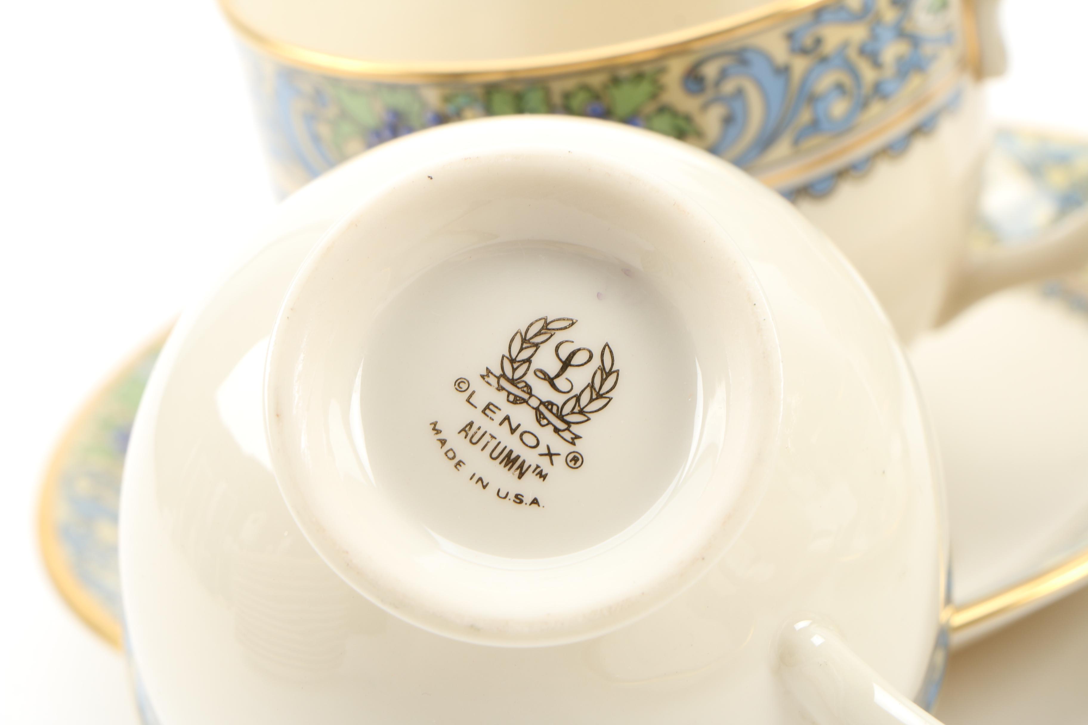 Lenox "Autumn" Bone China Dinnerware, Circa 1966–1988