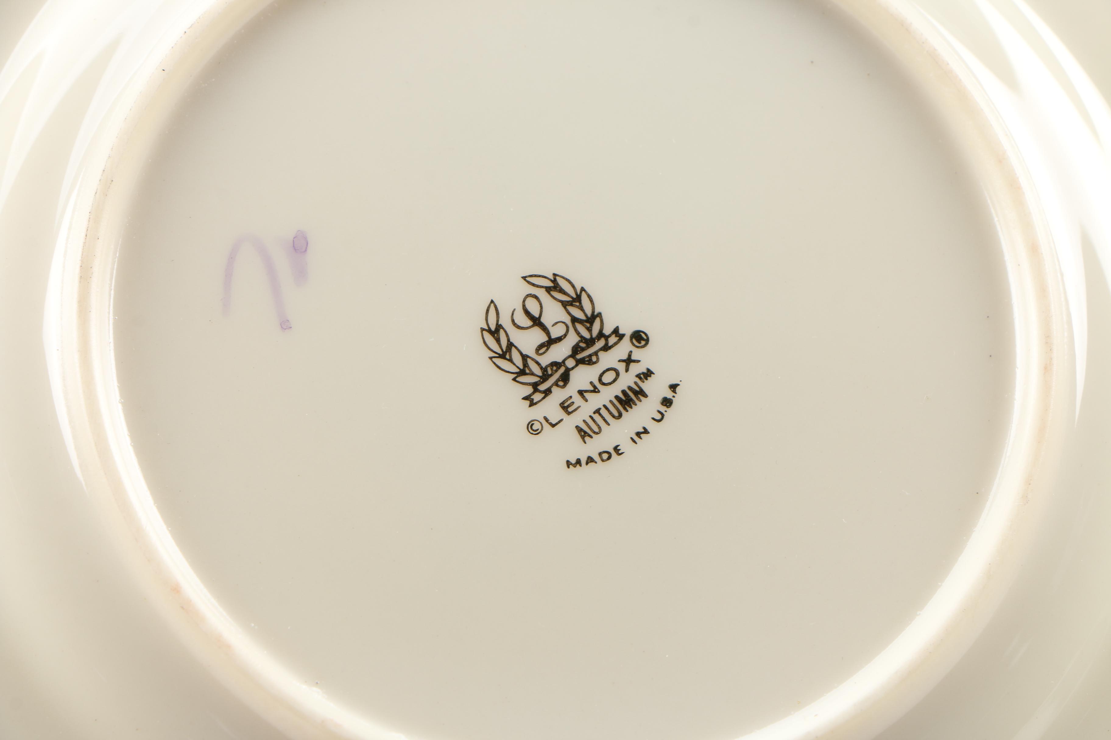 Lenox "Autumn" Bone China Dinnerware, Circa 1966–1988