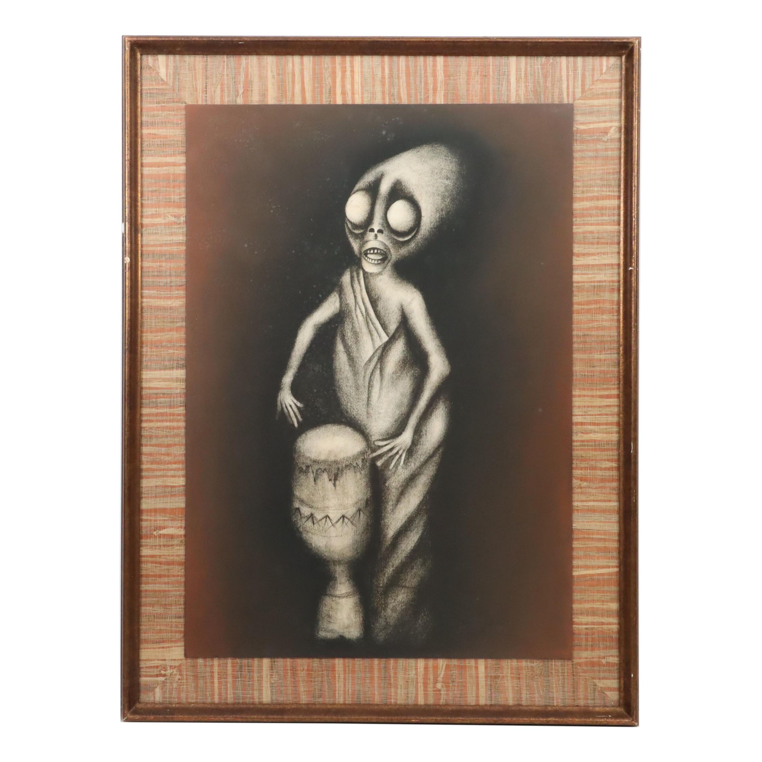 Thamsanqa Mnyele Mixed Media Painting